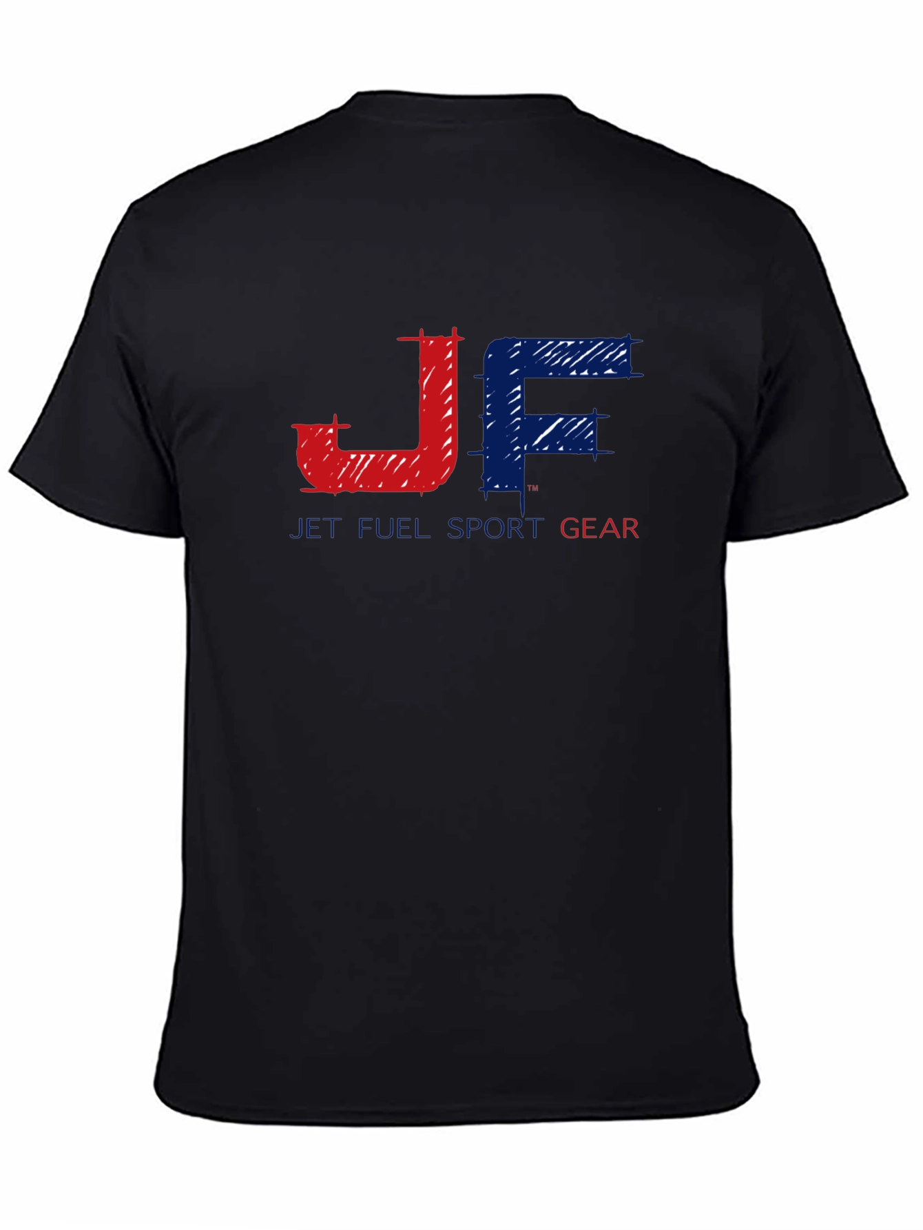 JF Jet Full Sport Gear Black Graphic Tee