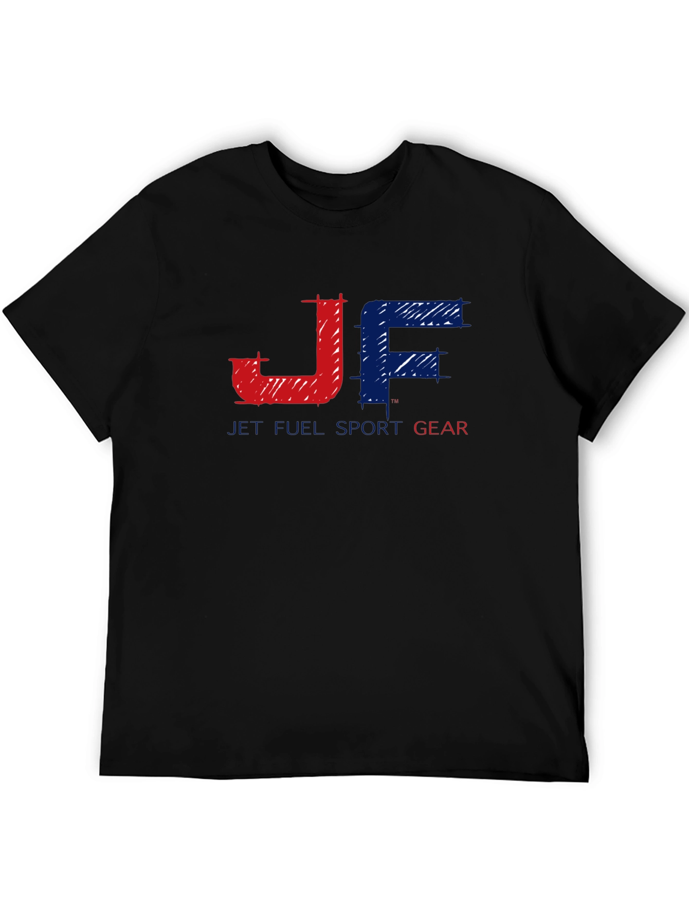 JF Jet Full Sport Gear Black Graphic Tee
