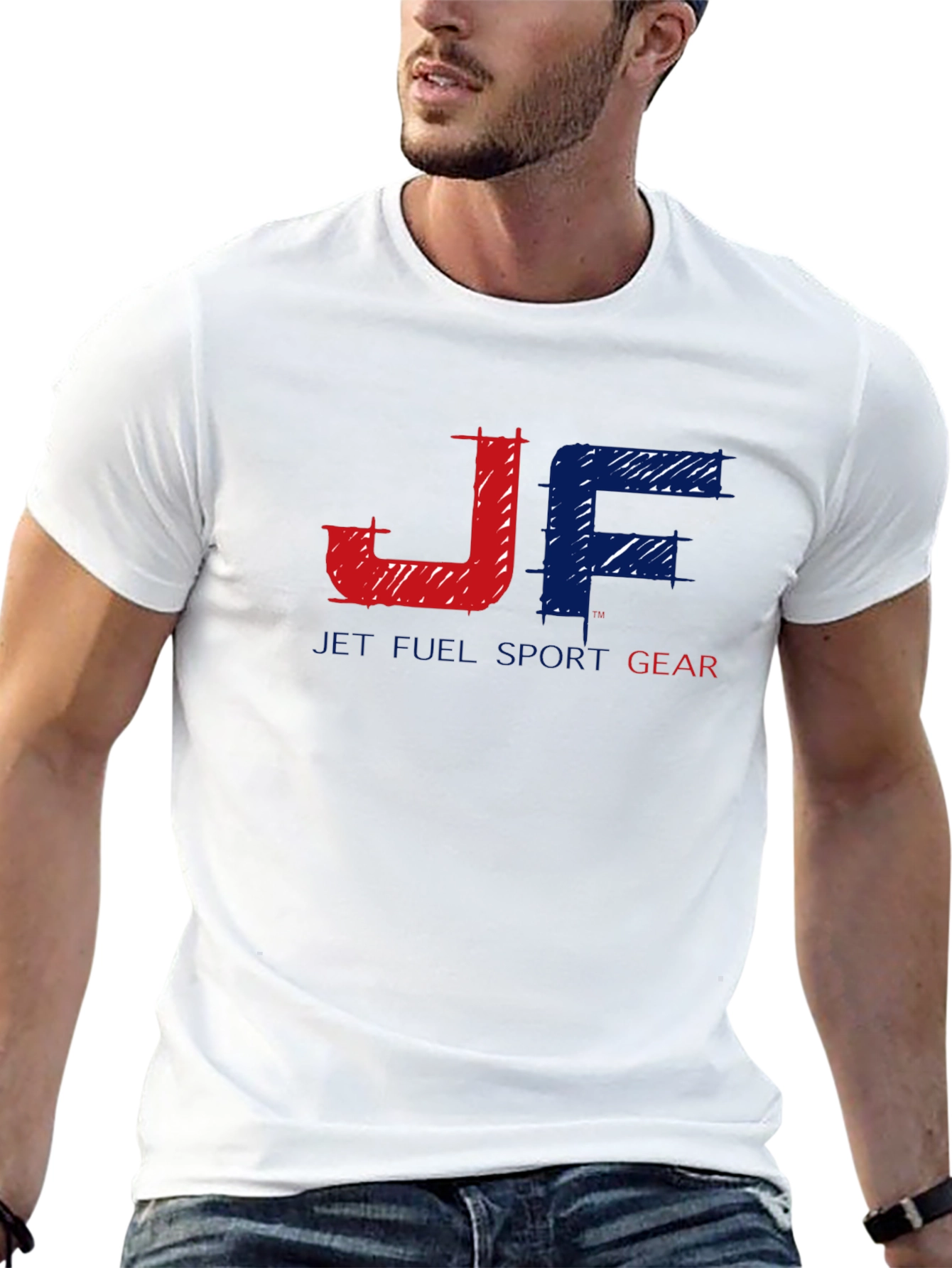 JF Jet Full Sport Gear Black Graphic Tee