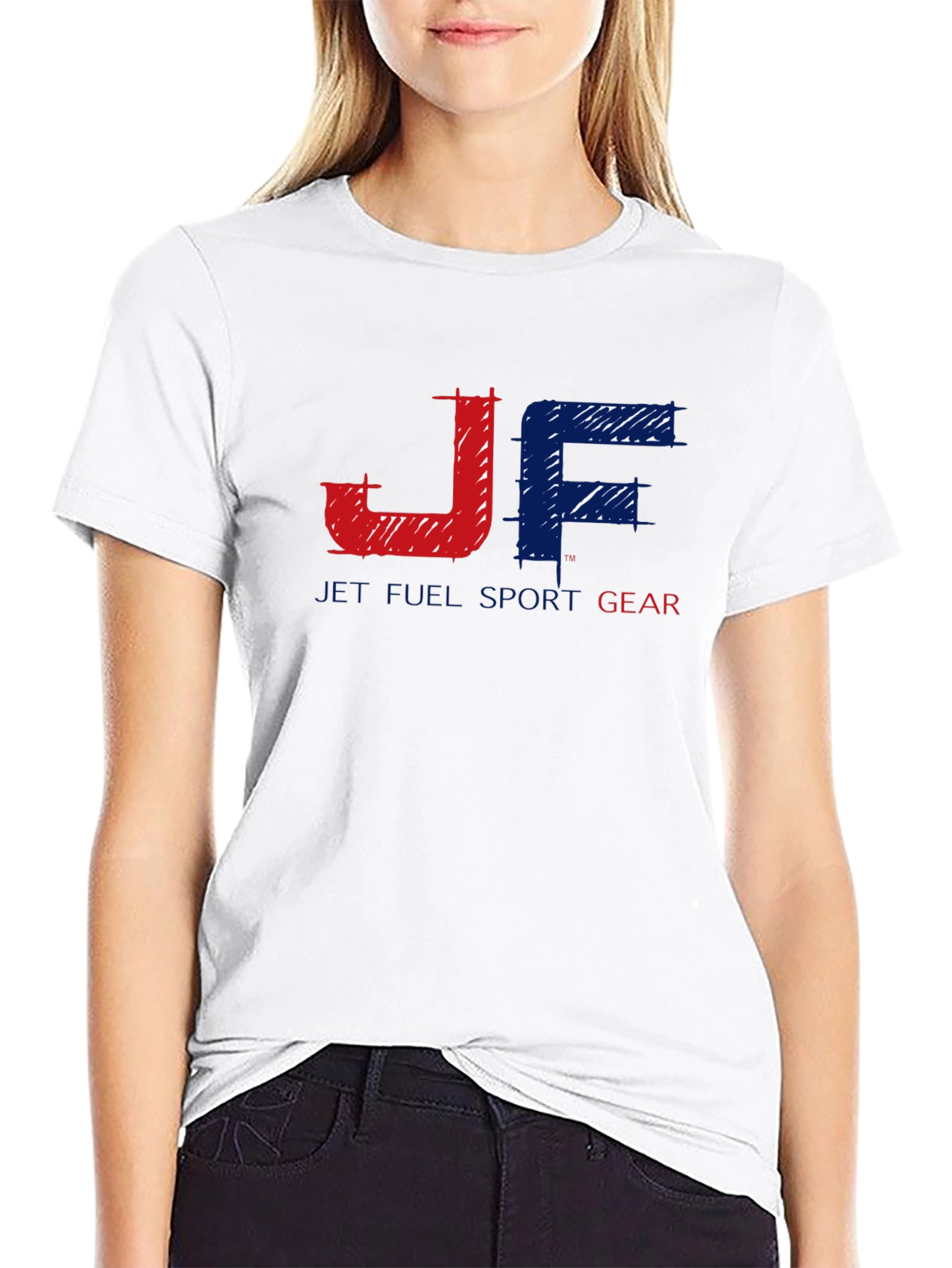 JF Jet Full Sport Gear Black Graphic Tee