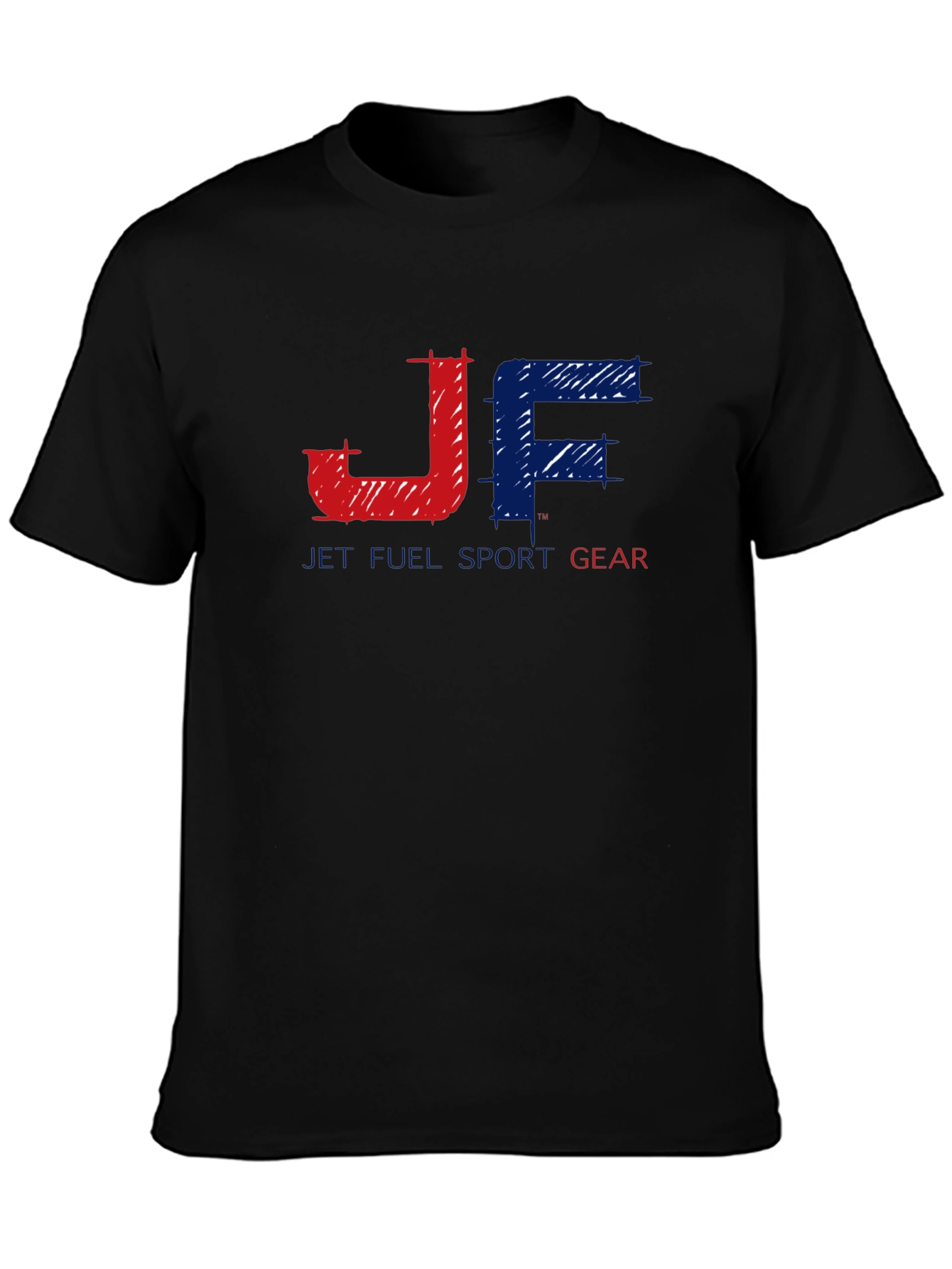 JF Jet Full Sport Gear Black Graphic Tee