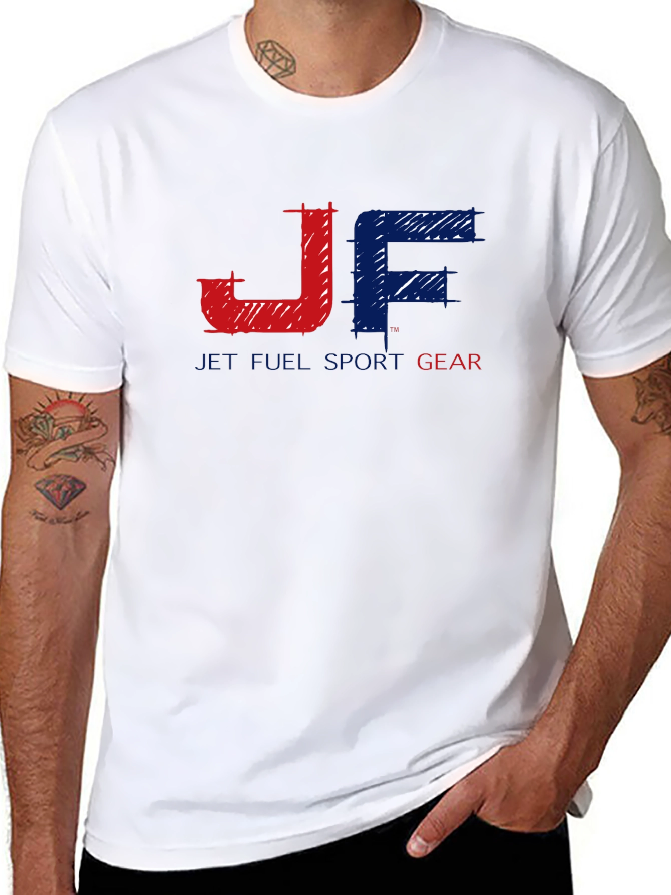 JF Jet Full Sport Gear Black Graphic Tee