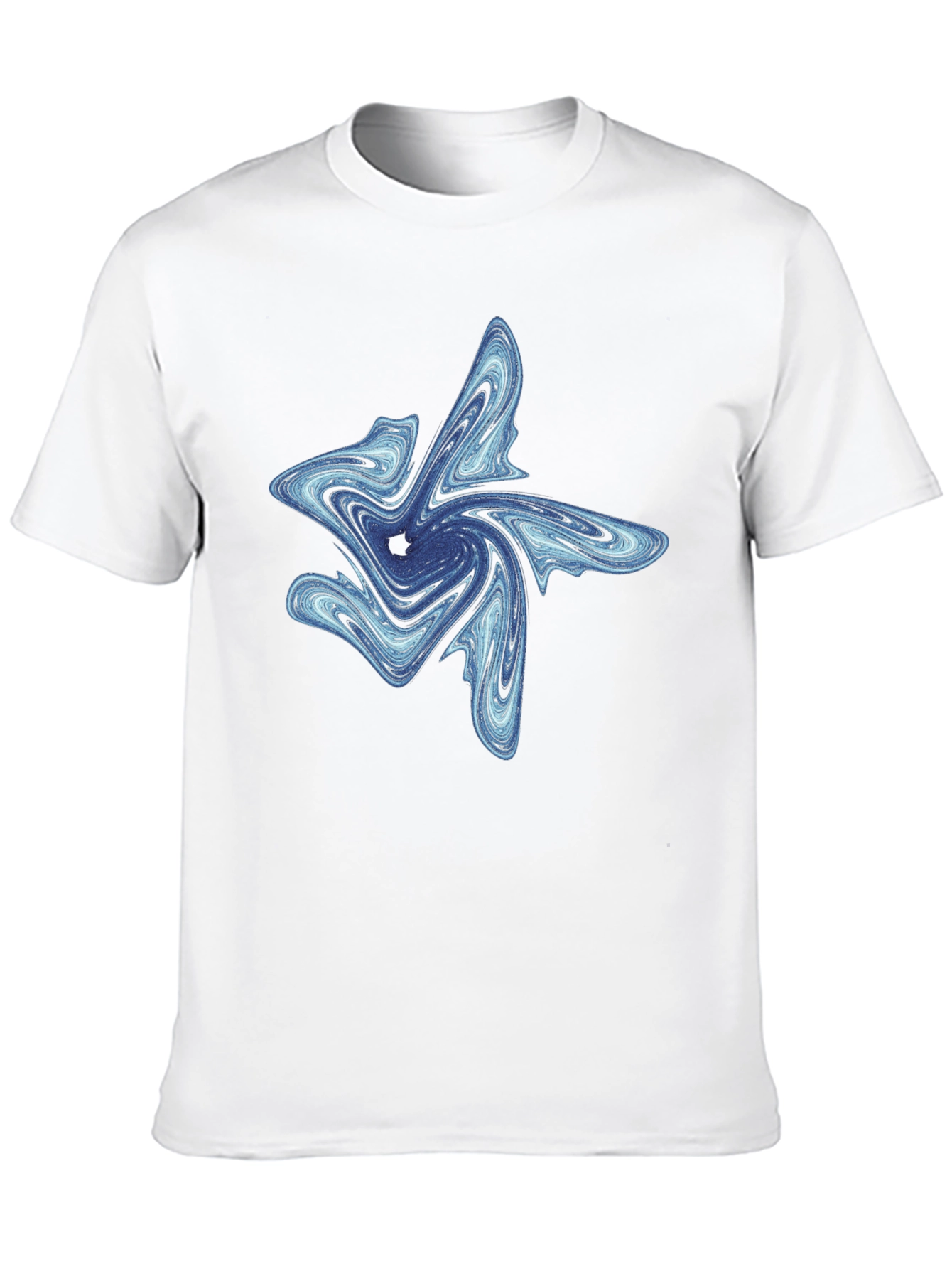 Abstract Swirl Graphic Tee - Modern Comfort