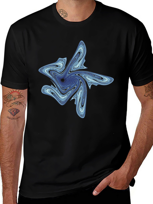 Abstract Swirl Graphic Tee - Modern Comfort