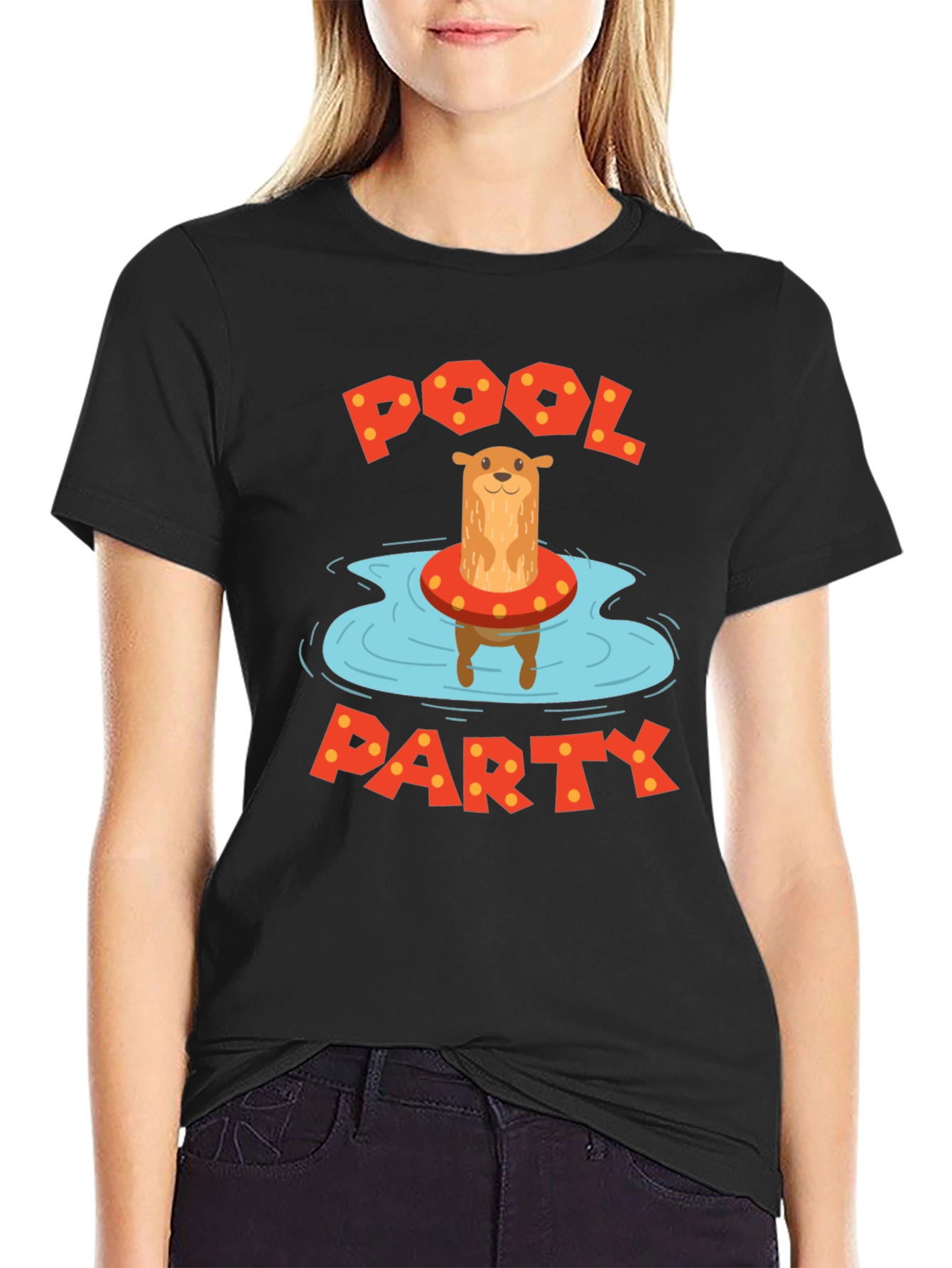 Otter Pool Party Graphic T-Shirt