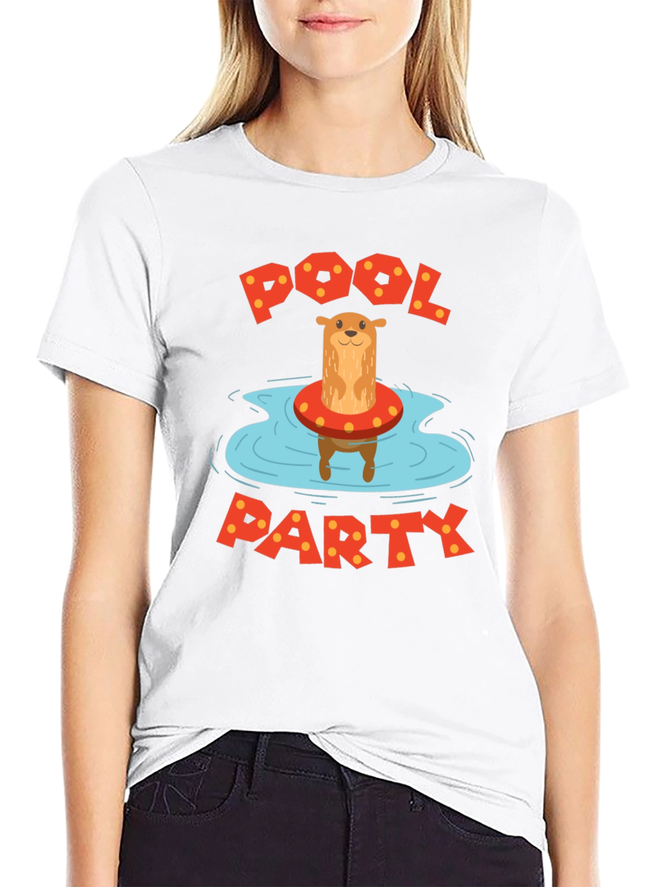 Otter Pool Party Graphic T-Shirt