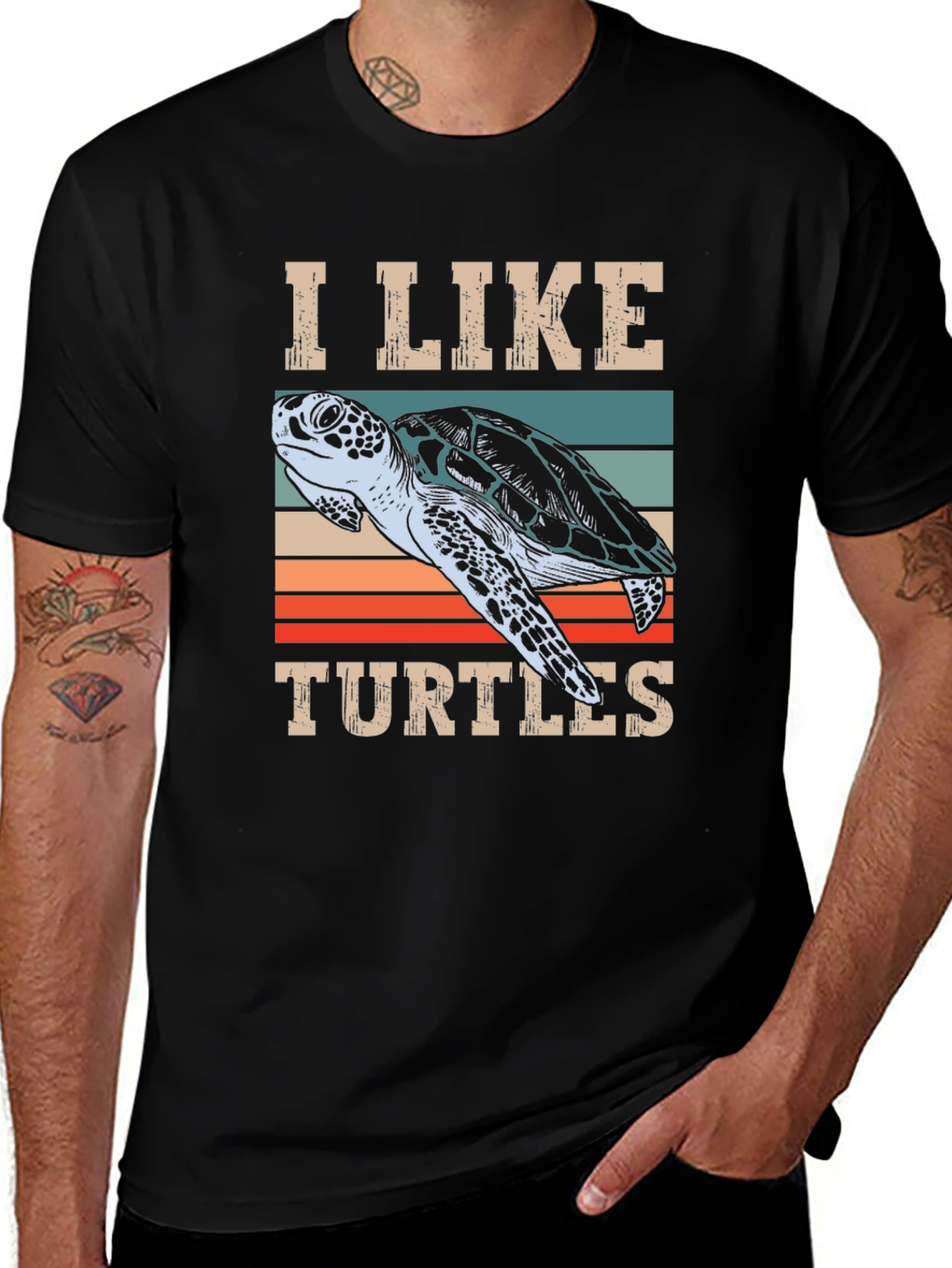 I Like Turtles Graphic Tee