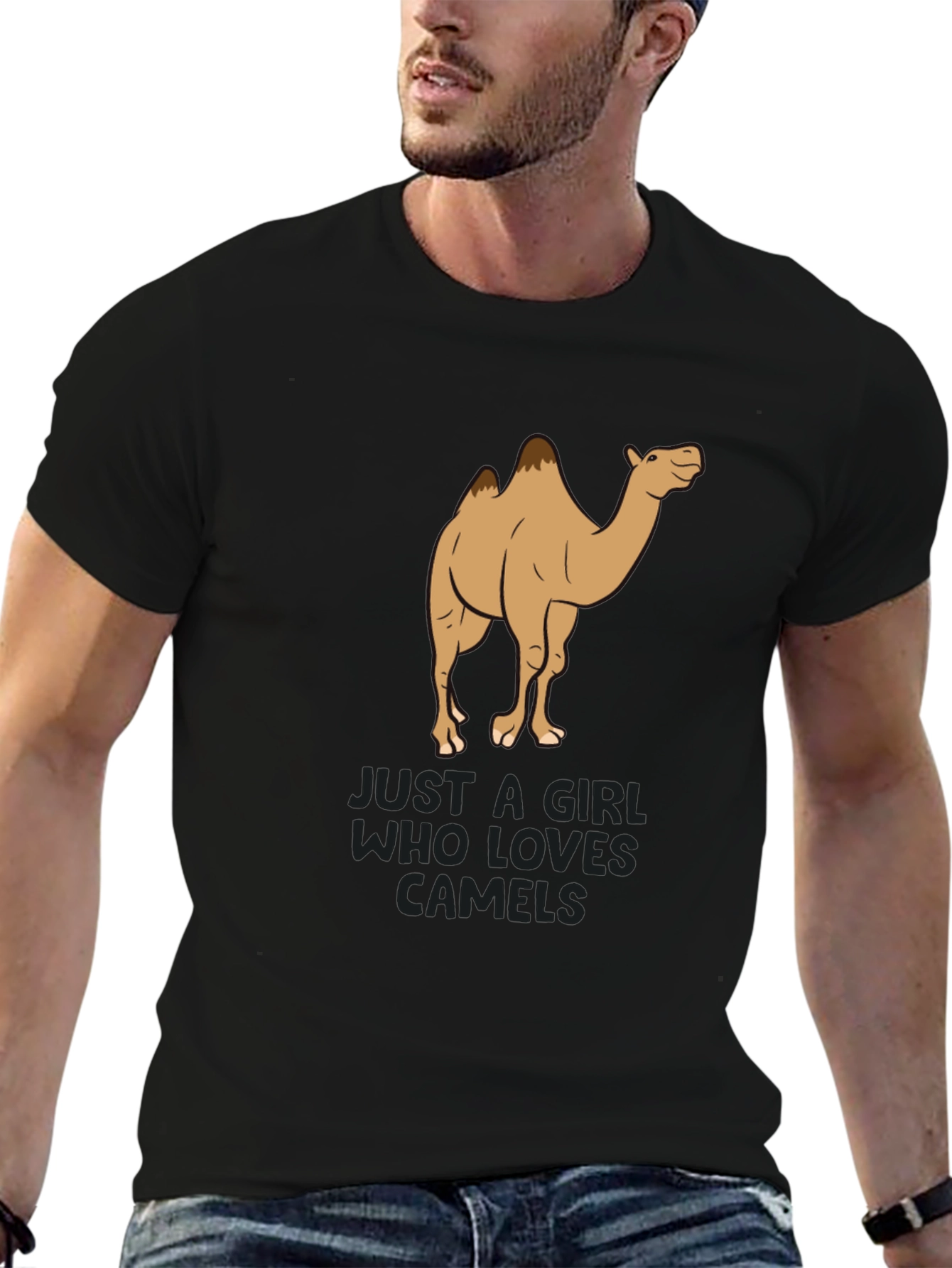 Camel Lover Black T-Shirt