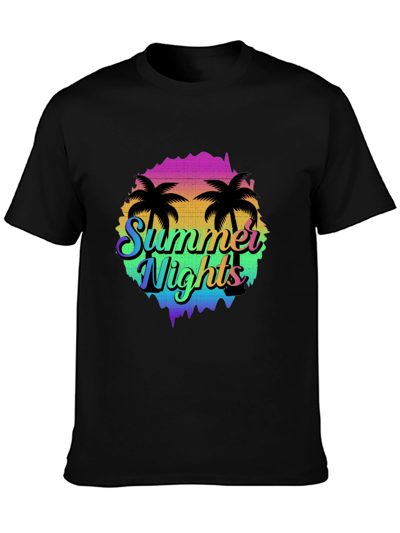Summer Nights Palm Tree Graphic T-Shirt