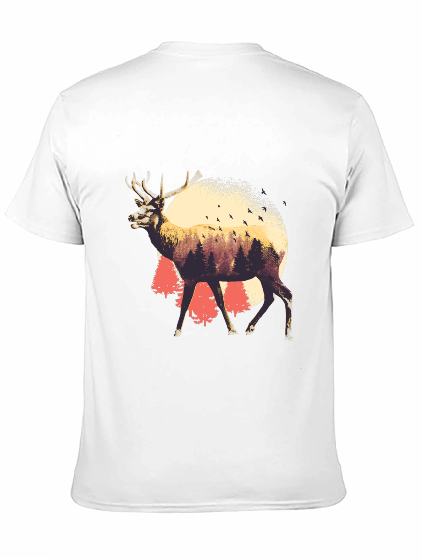 Nature Deer Graphic T-Shirt