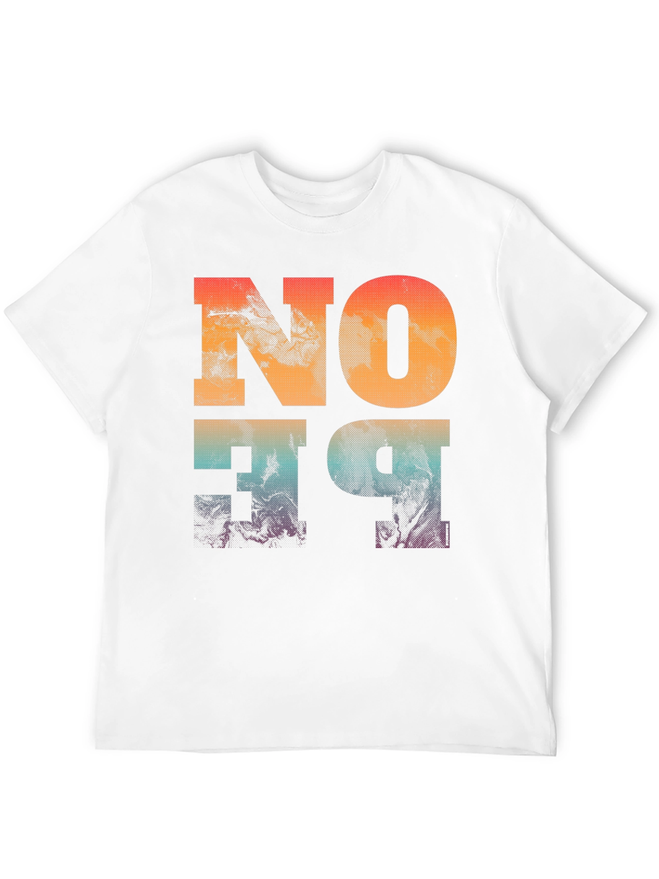 Abstract No One Graphic Print Black T-Shirt