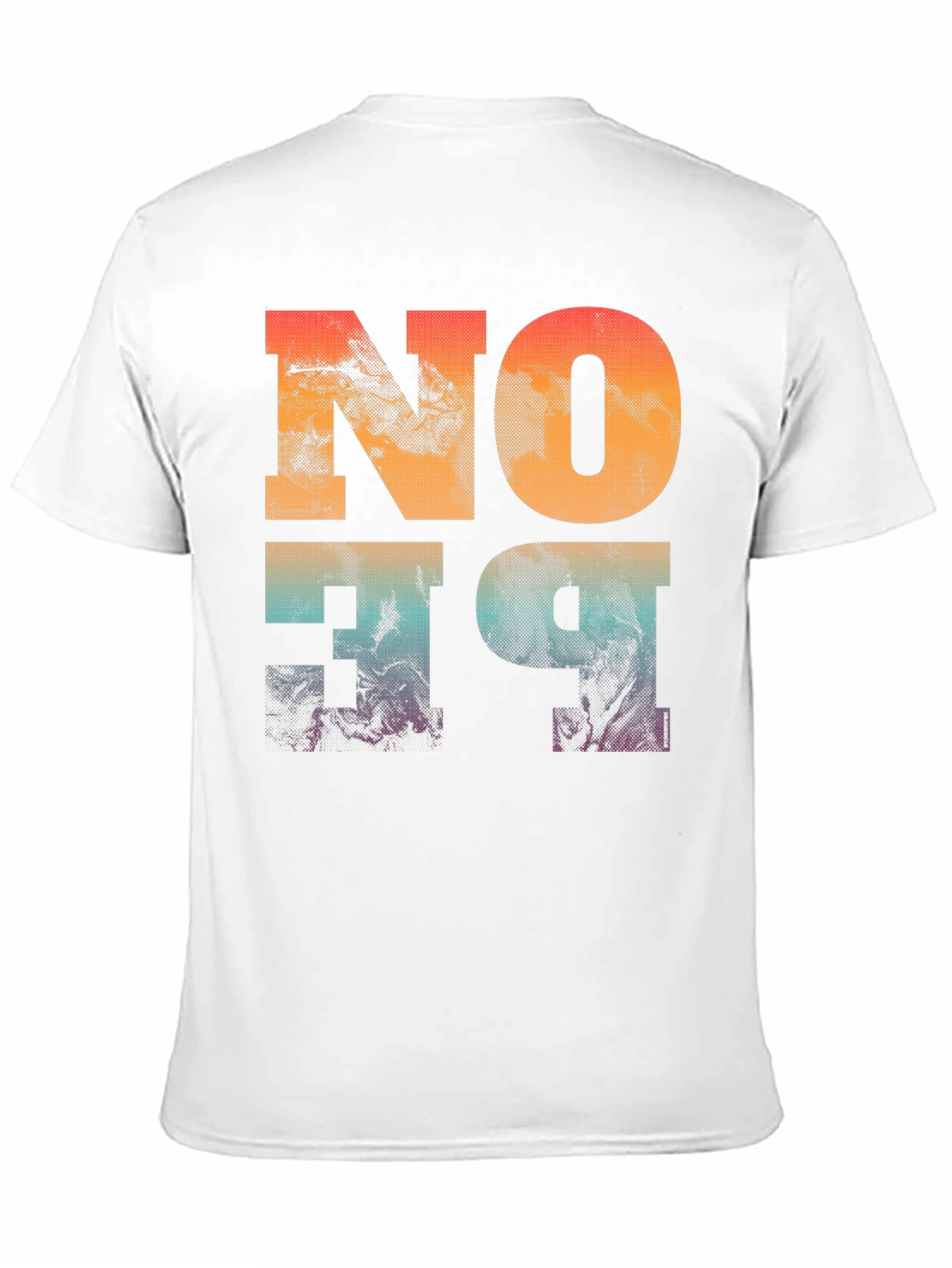 Abstract No One Graphic Print Black T-Shirt