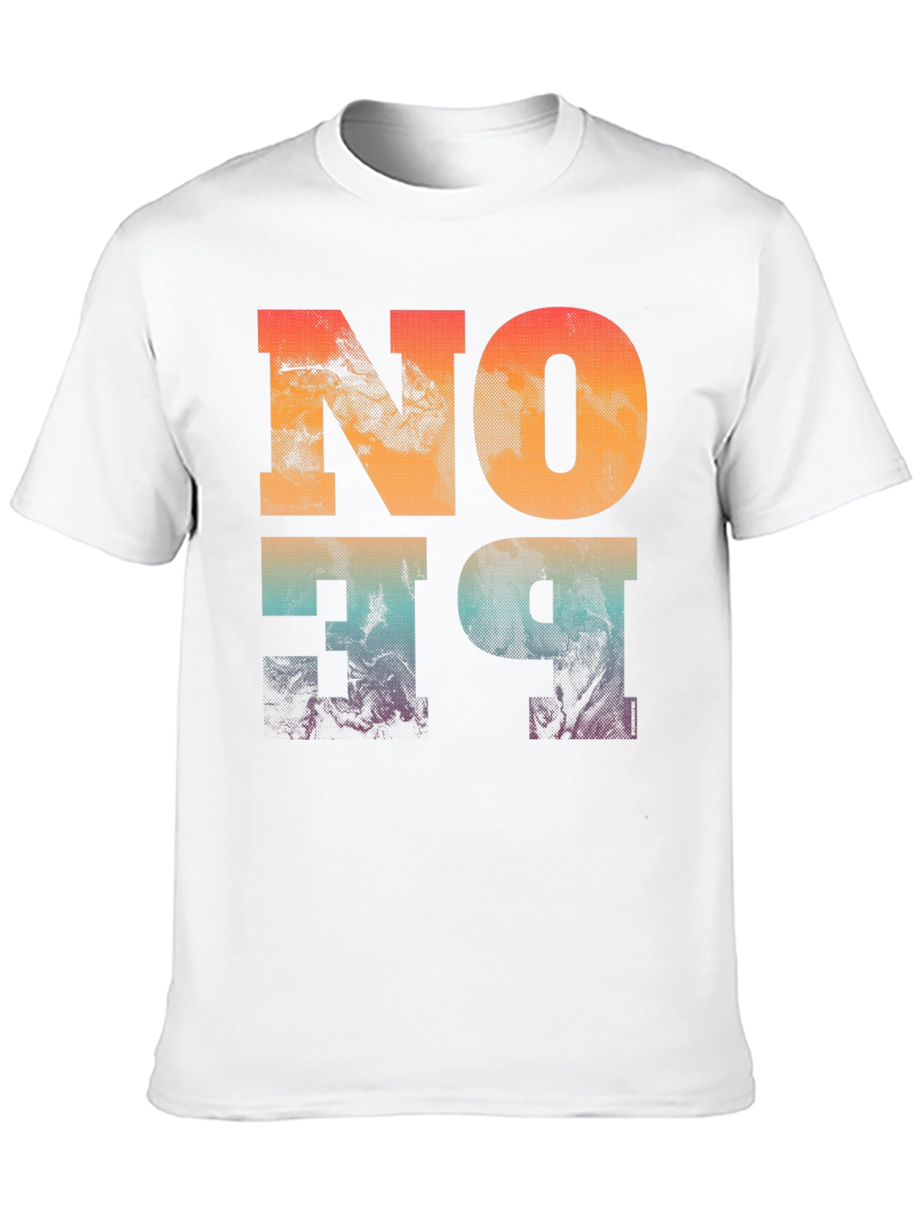 Abstract No One Graphic Print Black T-Shirt