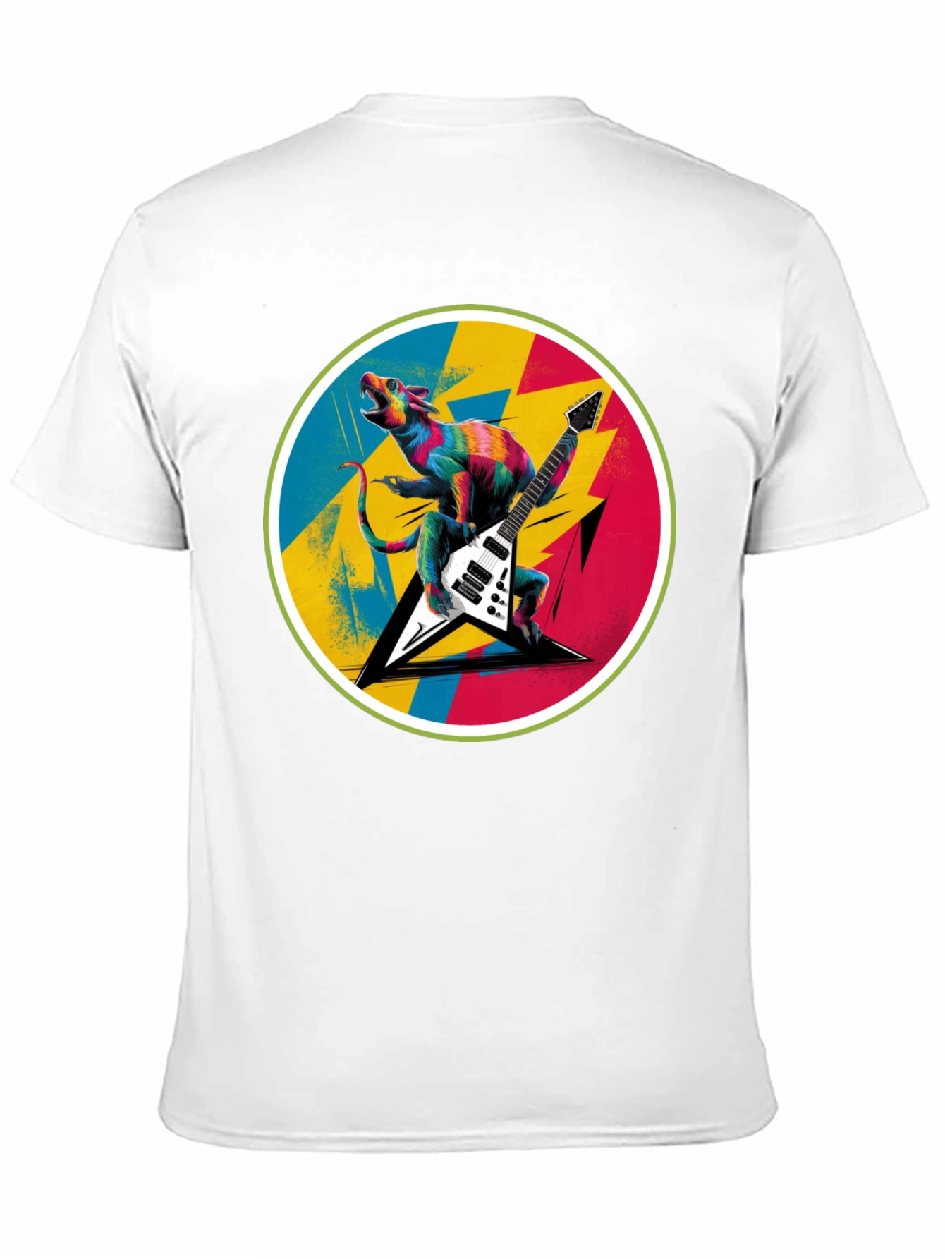 Rock Lizard Graphic Tee - Black Crew Neck