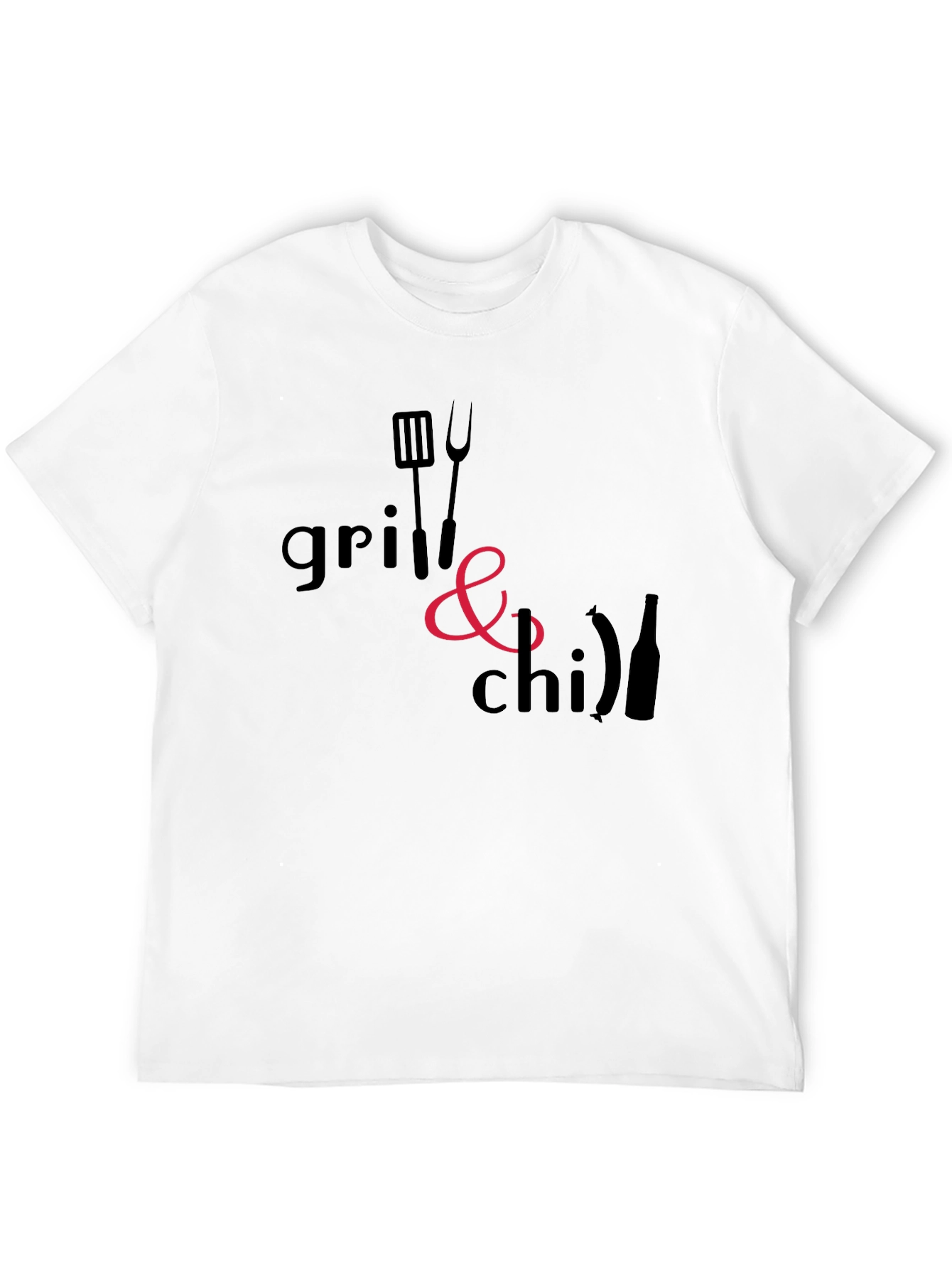 Grill & Chill Black T-Shirt - BBQ Ready