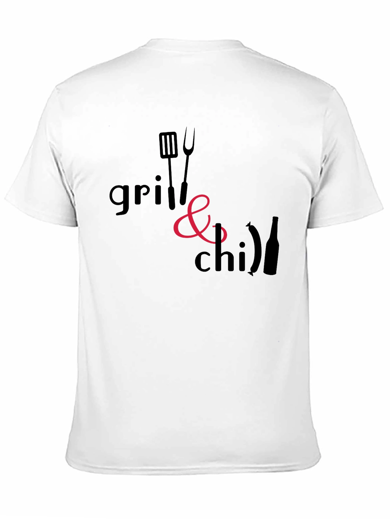 Grill & Chill Black T-Shirt - BBQ Ready