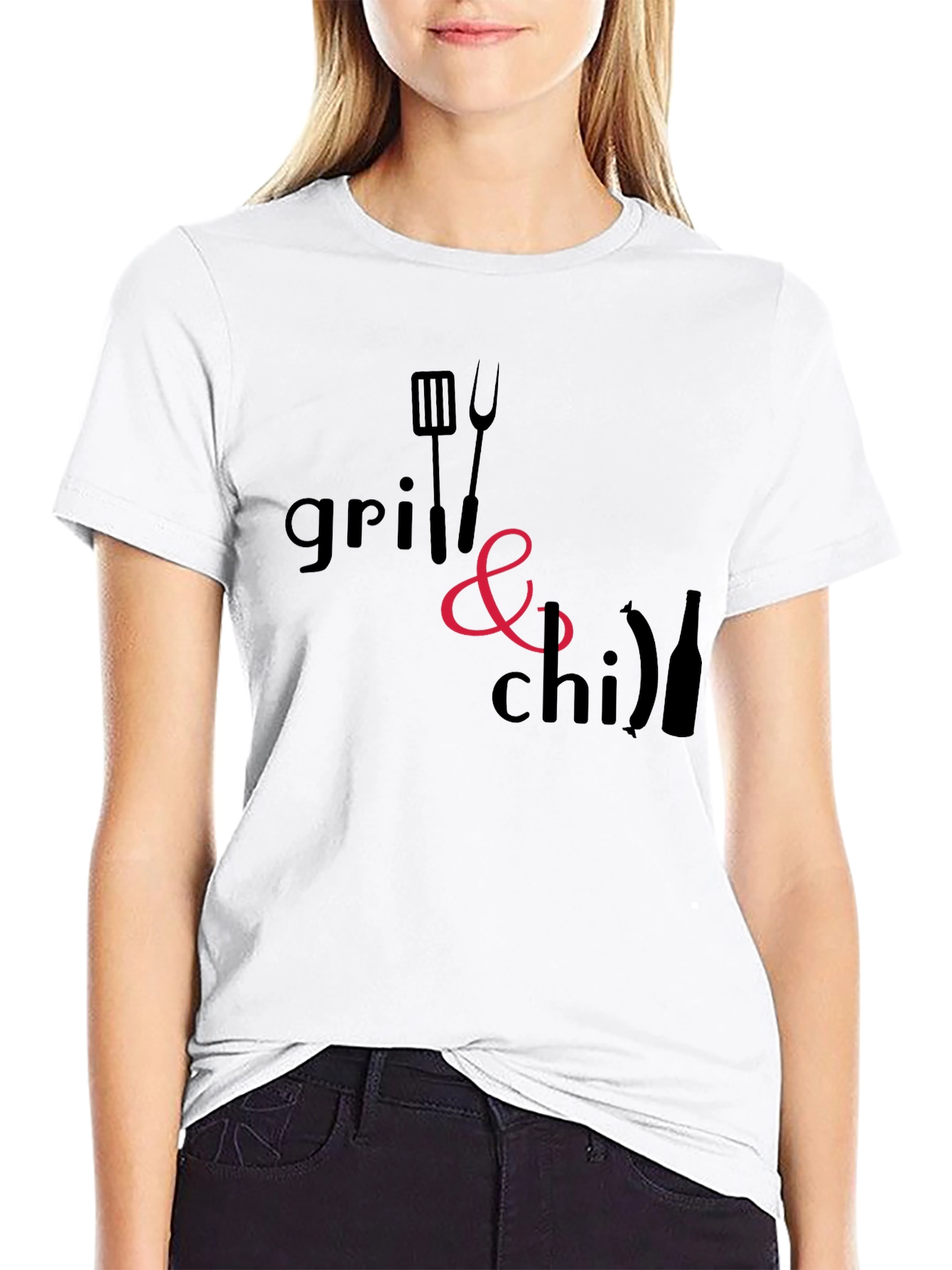 Grill & Chill Black T-Shirt - BBQ Ready