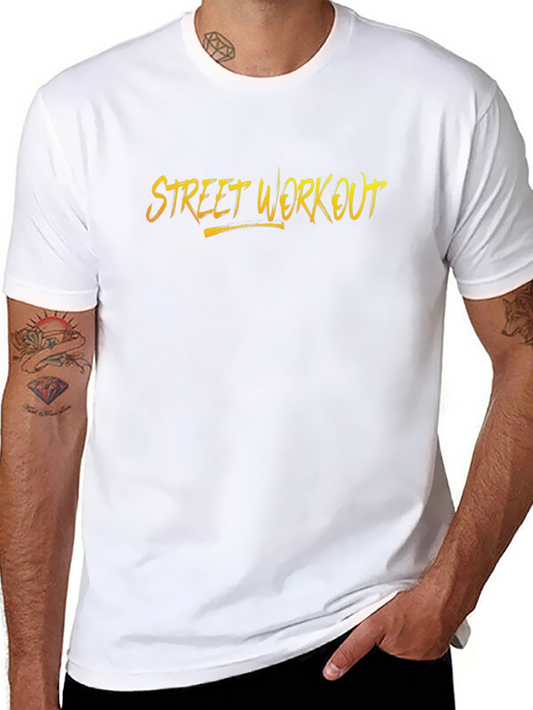 Street Workout Graphic T-Shirt - Black