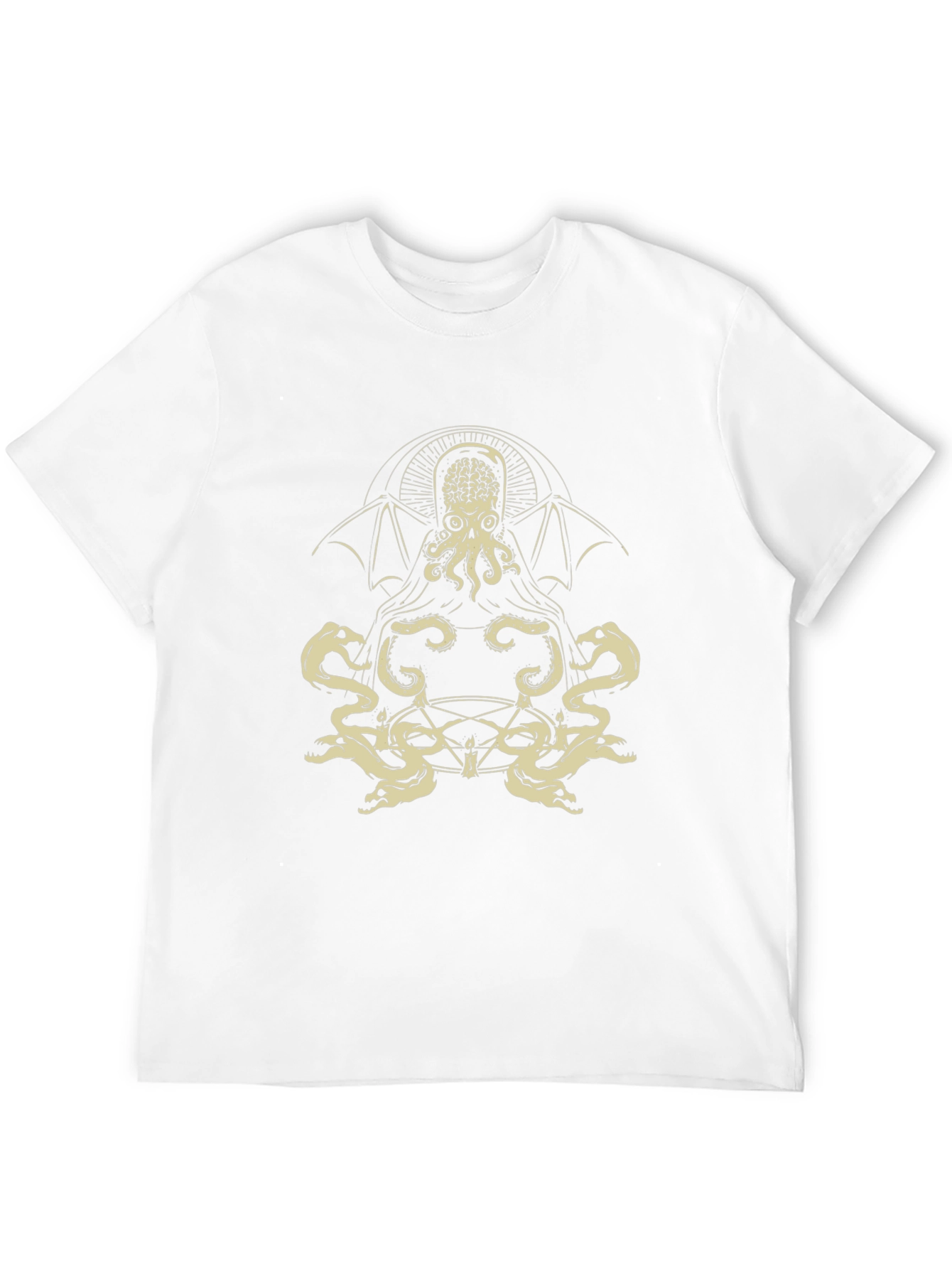 Cthulhu Graphic Tee - Black Cotton Blend