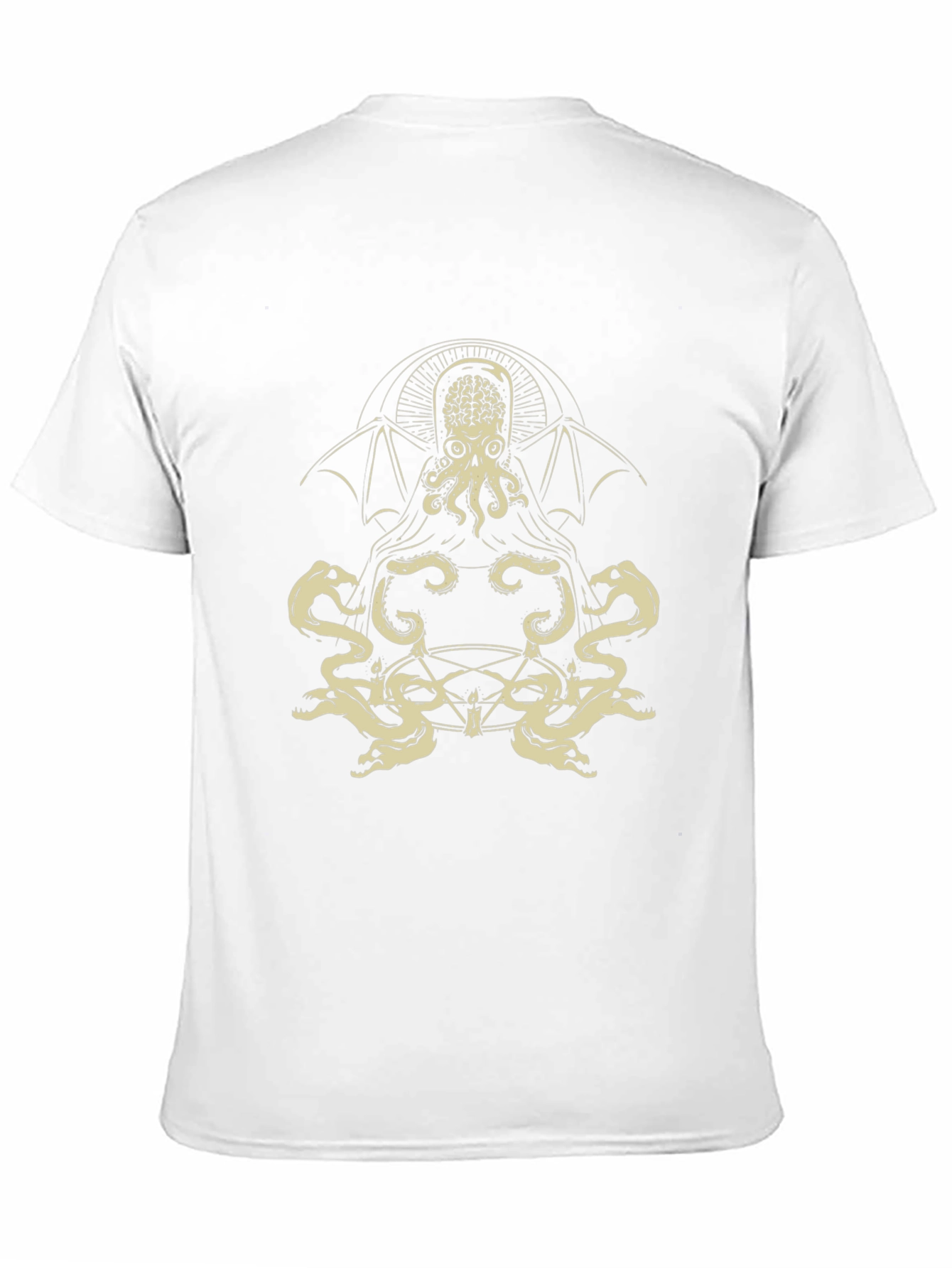 Cthulhu Graphic Tee - Black Cotton Blend