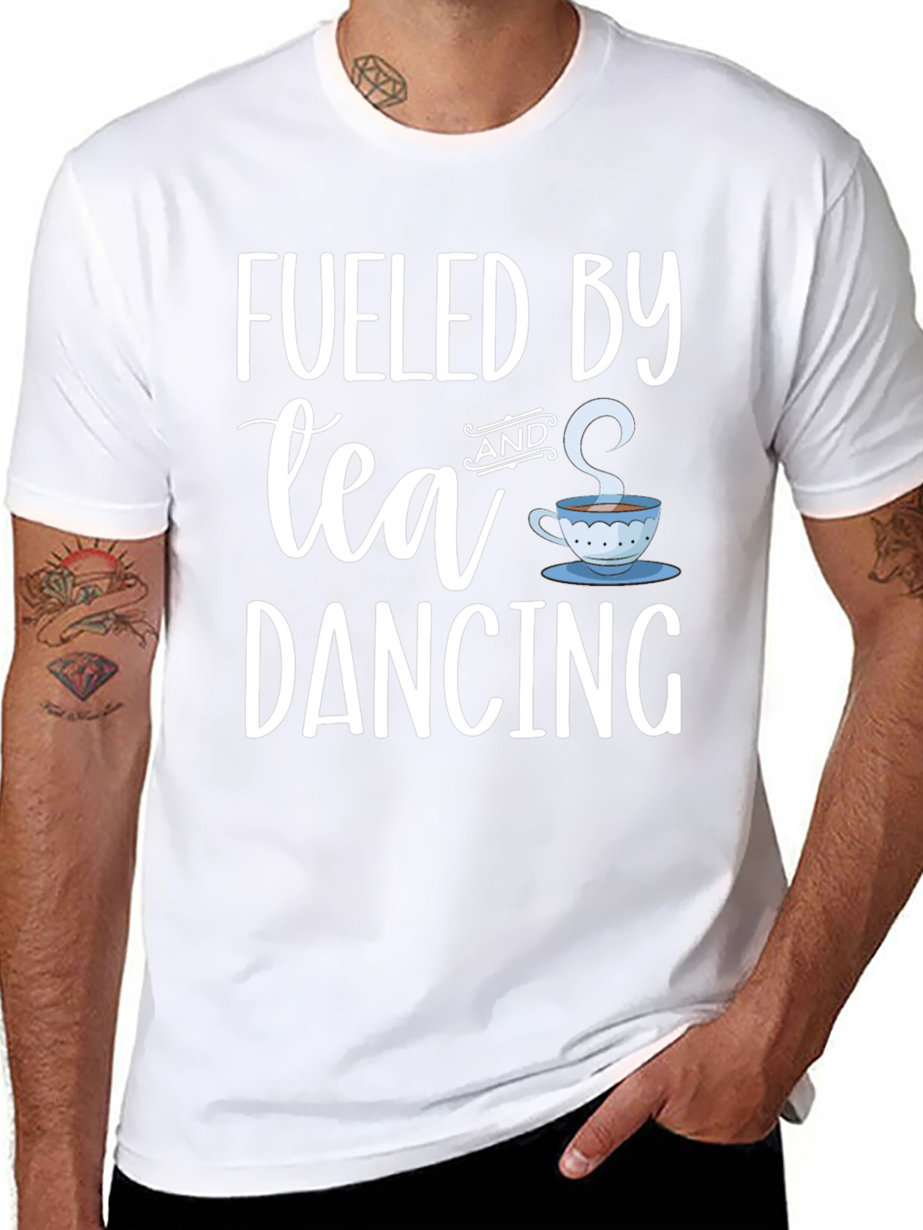 Fueled by Tea and Dancing Black T-Shirt