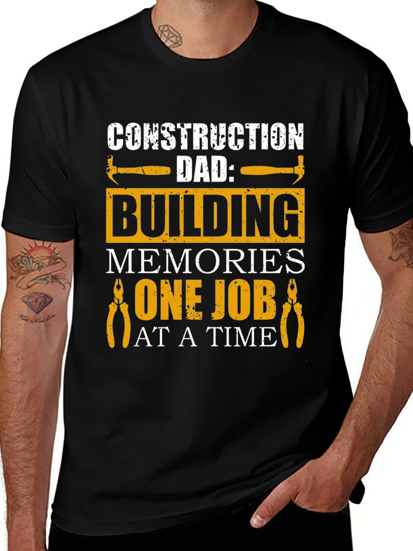 Construction Dad T-Shirt: Building Memories