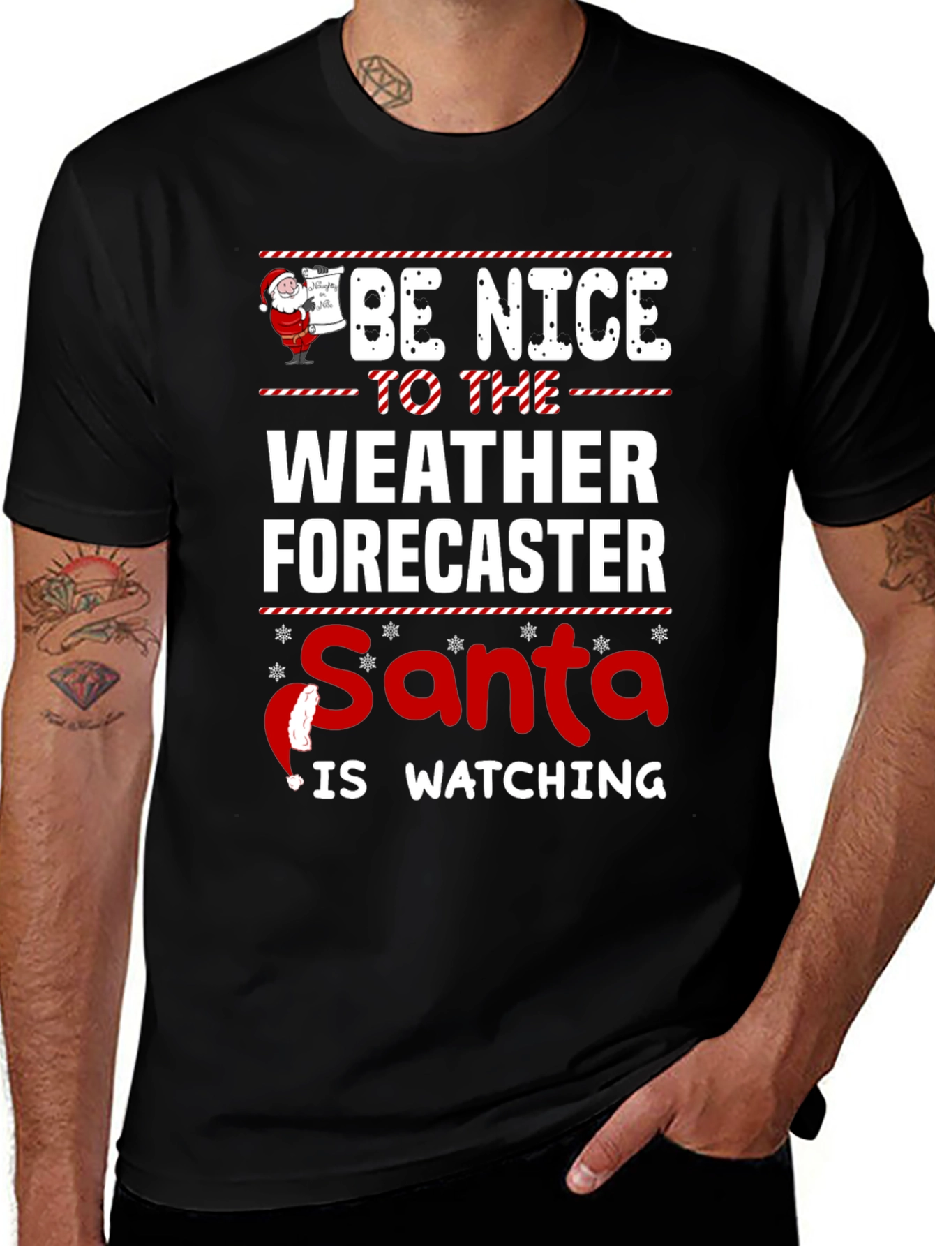 Funny Weather Forecaster Christmas T-Shirt