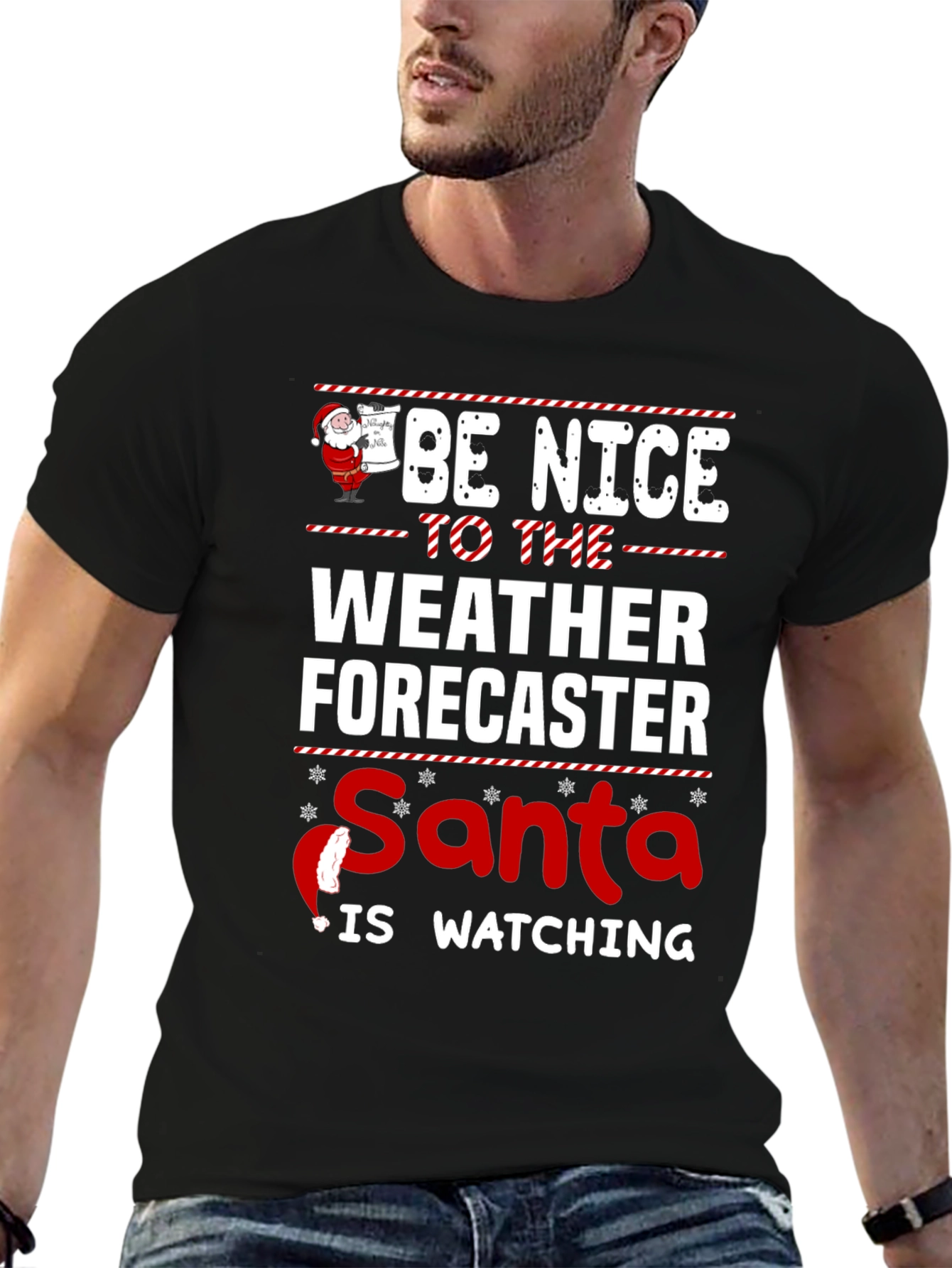 Funny Weather Forecaster Christmas T-Shirt