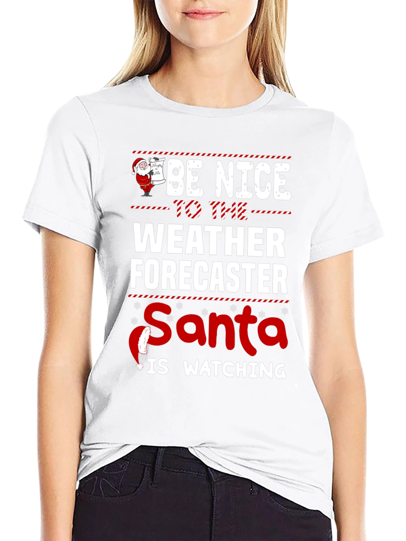 Funny Weather Forecaster Christmas T-Shirt