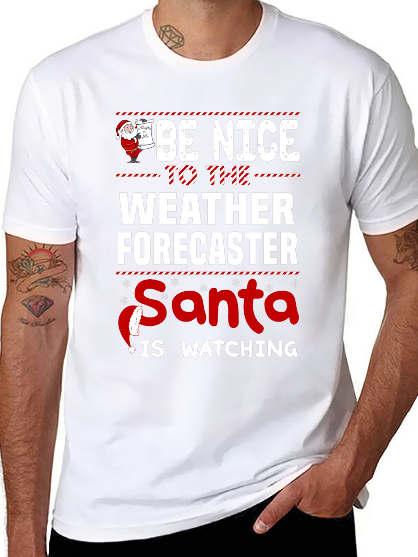 Funny Weather Forecaster Christmas T-Shirt