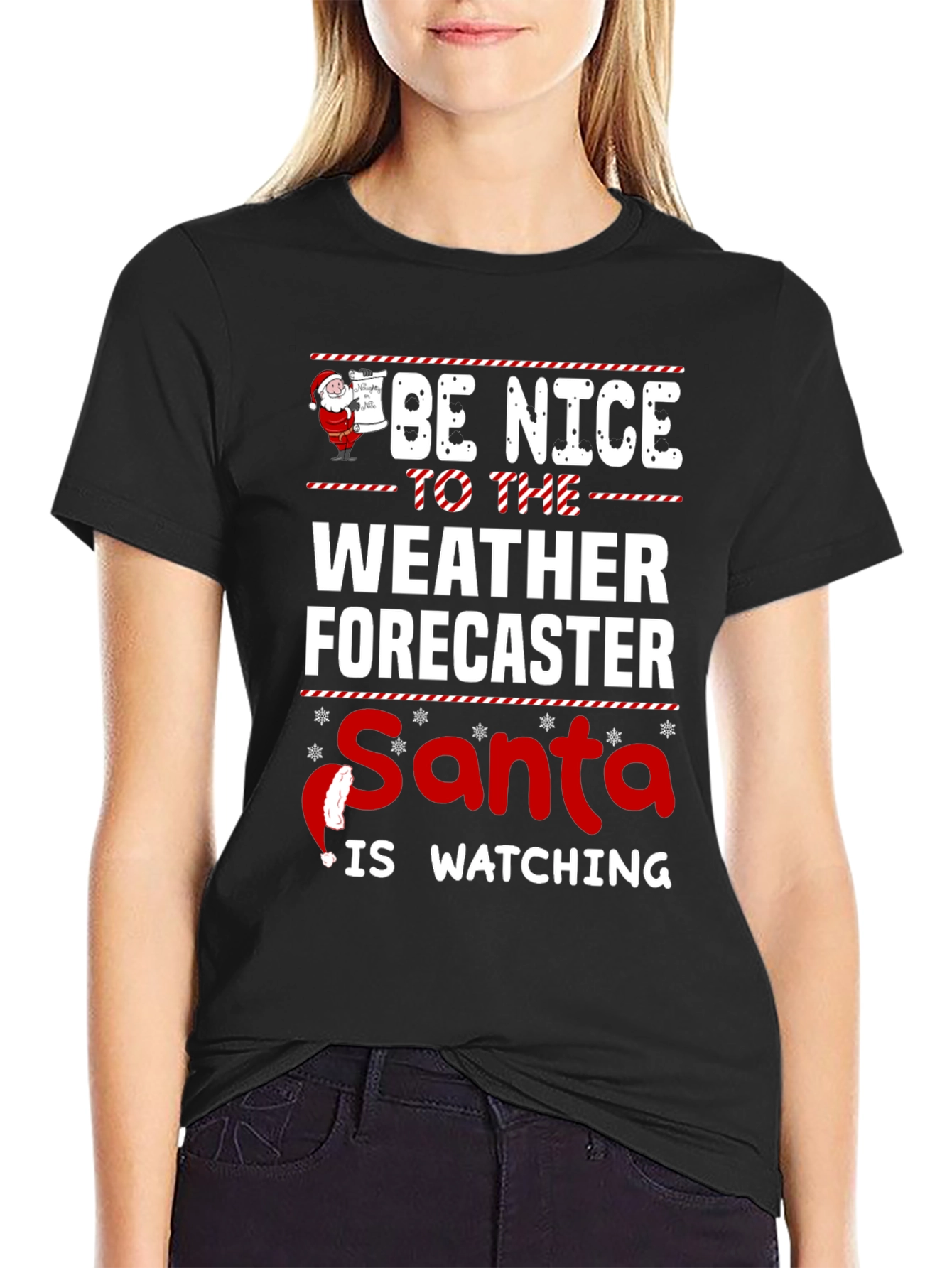 Funny Weather Forecaster Christmas T-Shirt
