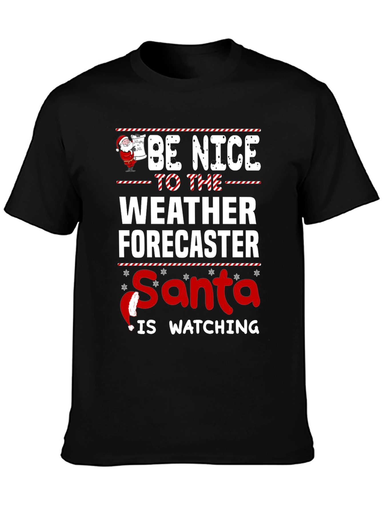 Funny Weather Forecaster Christmas T-Shirt