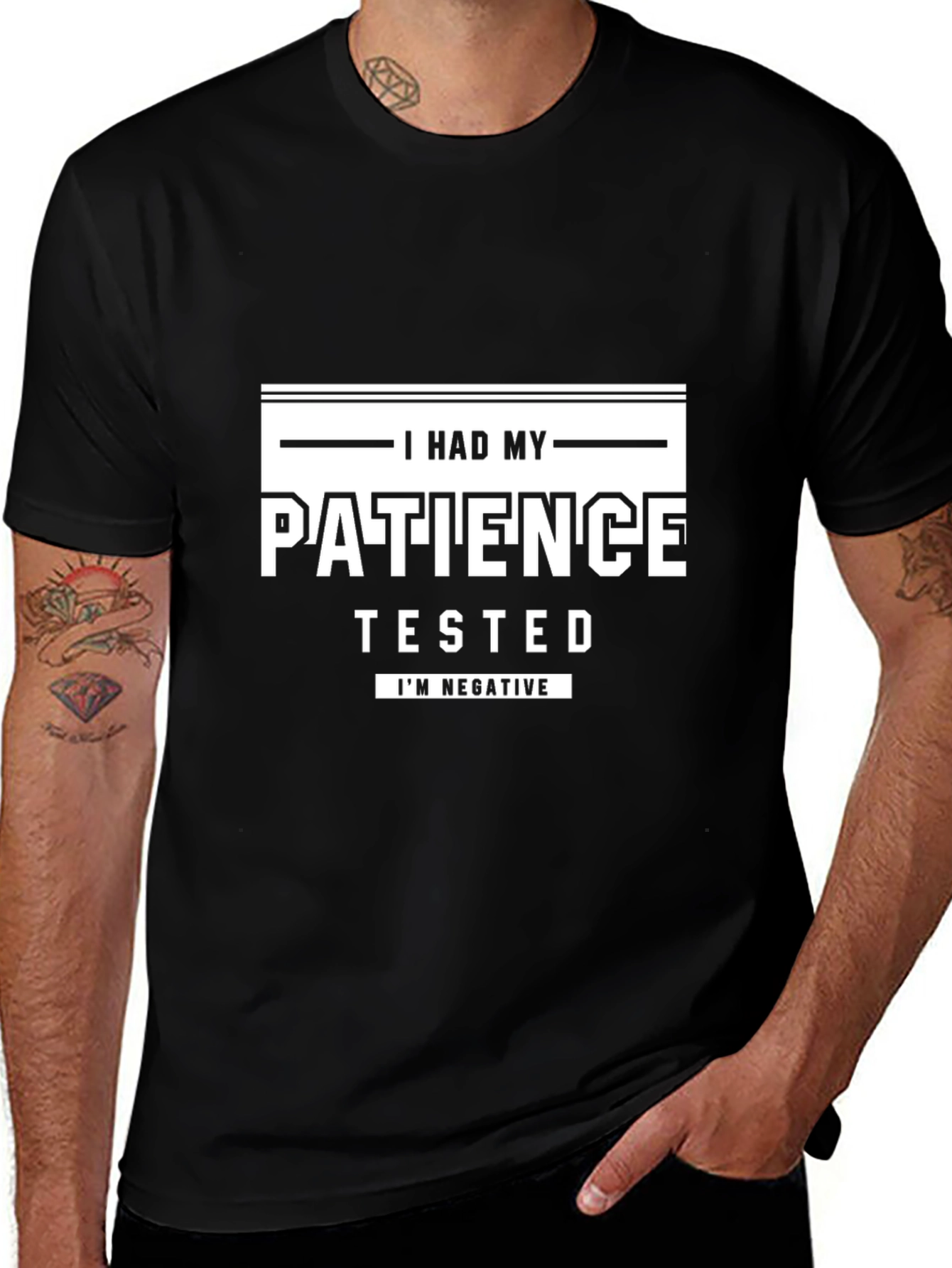 I Had My Patience Tested T-Shirt Funny Sarcastic Tee