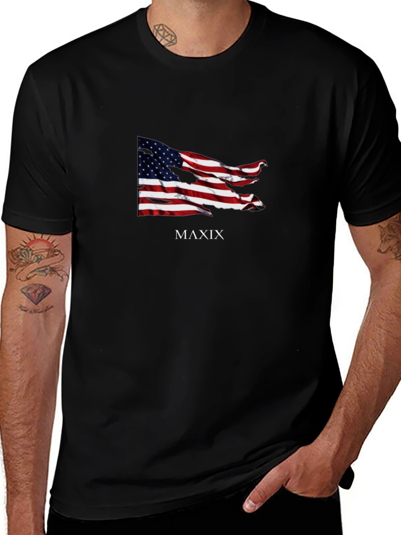 American Flag MAXIX Graphic Tee