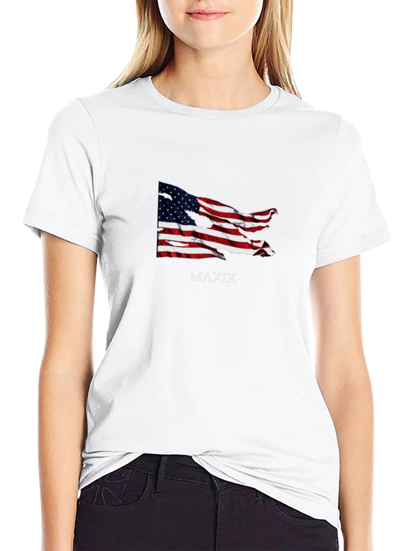 American Flag MAXIX Graphic Tee