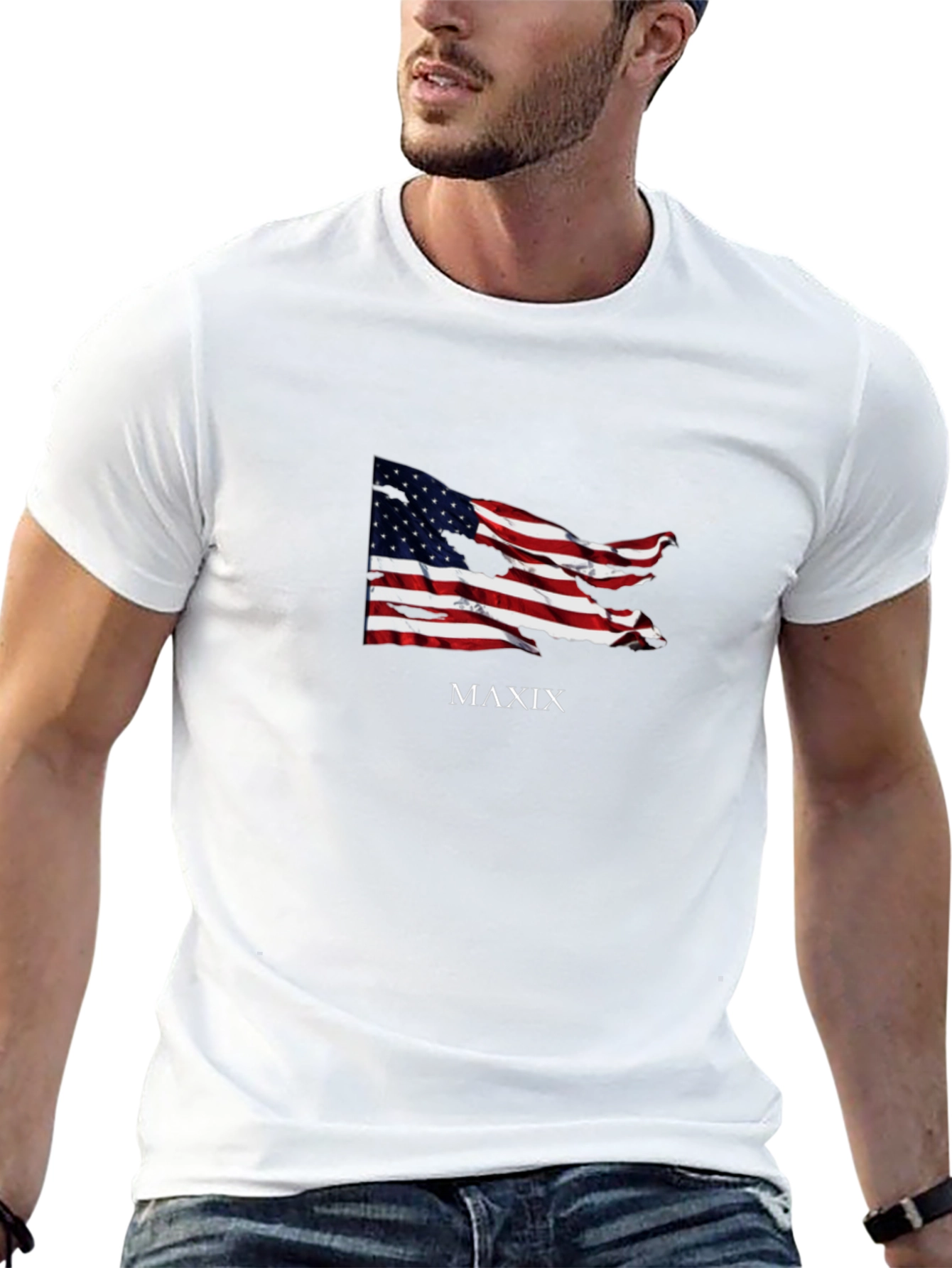 American Flag MAXIX Graphic Tee