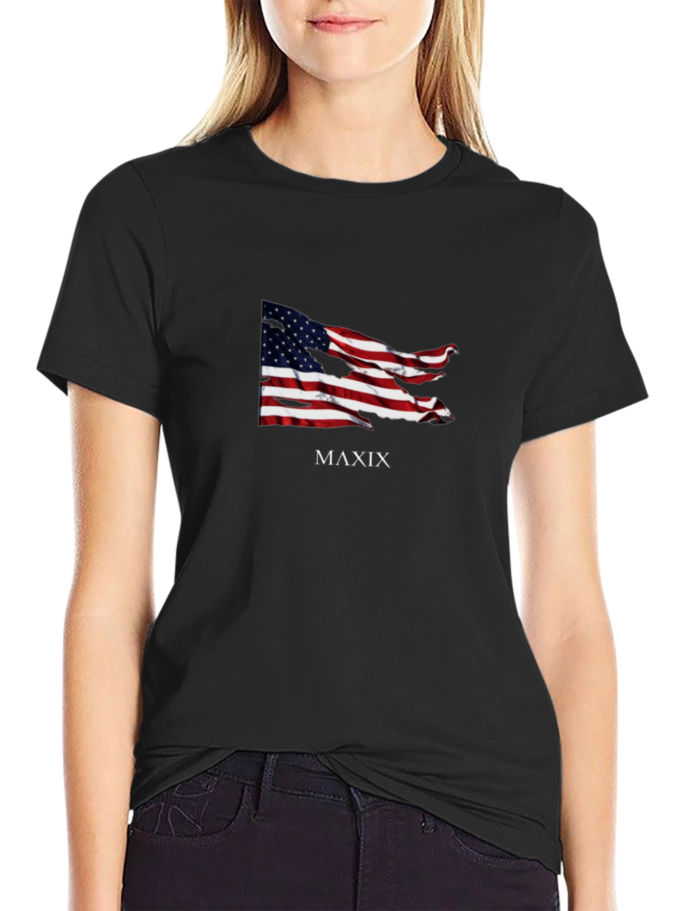American Flag MAXIX Graphic Tee