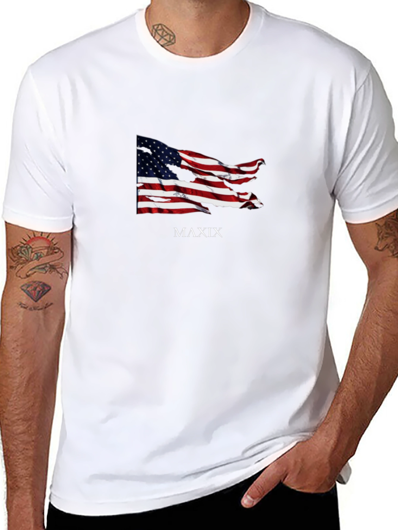 American Flag MAXIX Graphic Tee