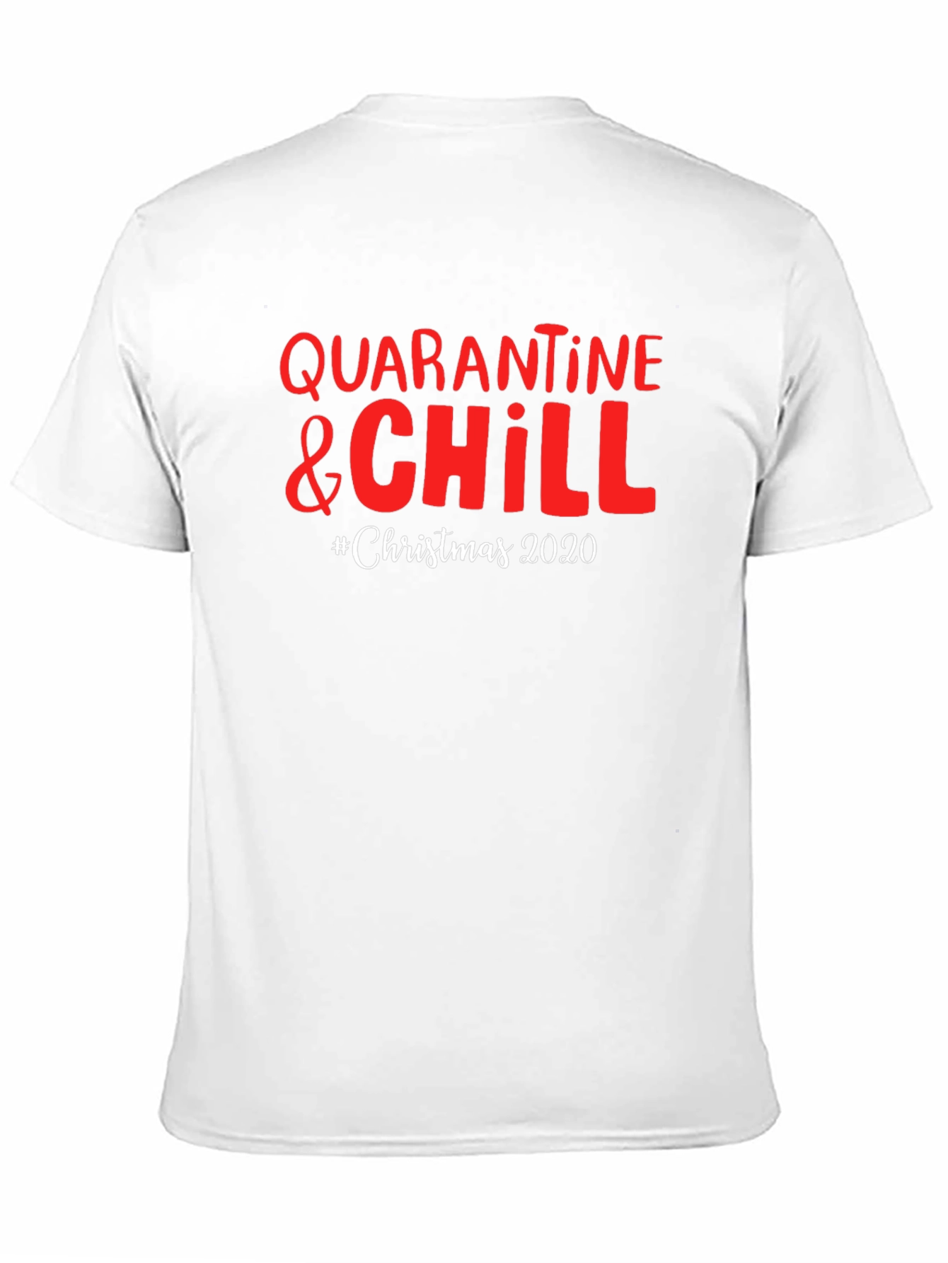 Quarantine & Chill Christmas 2020 Black T-Shirt
