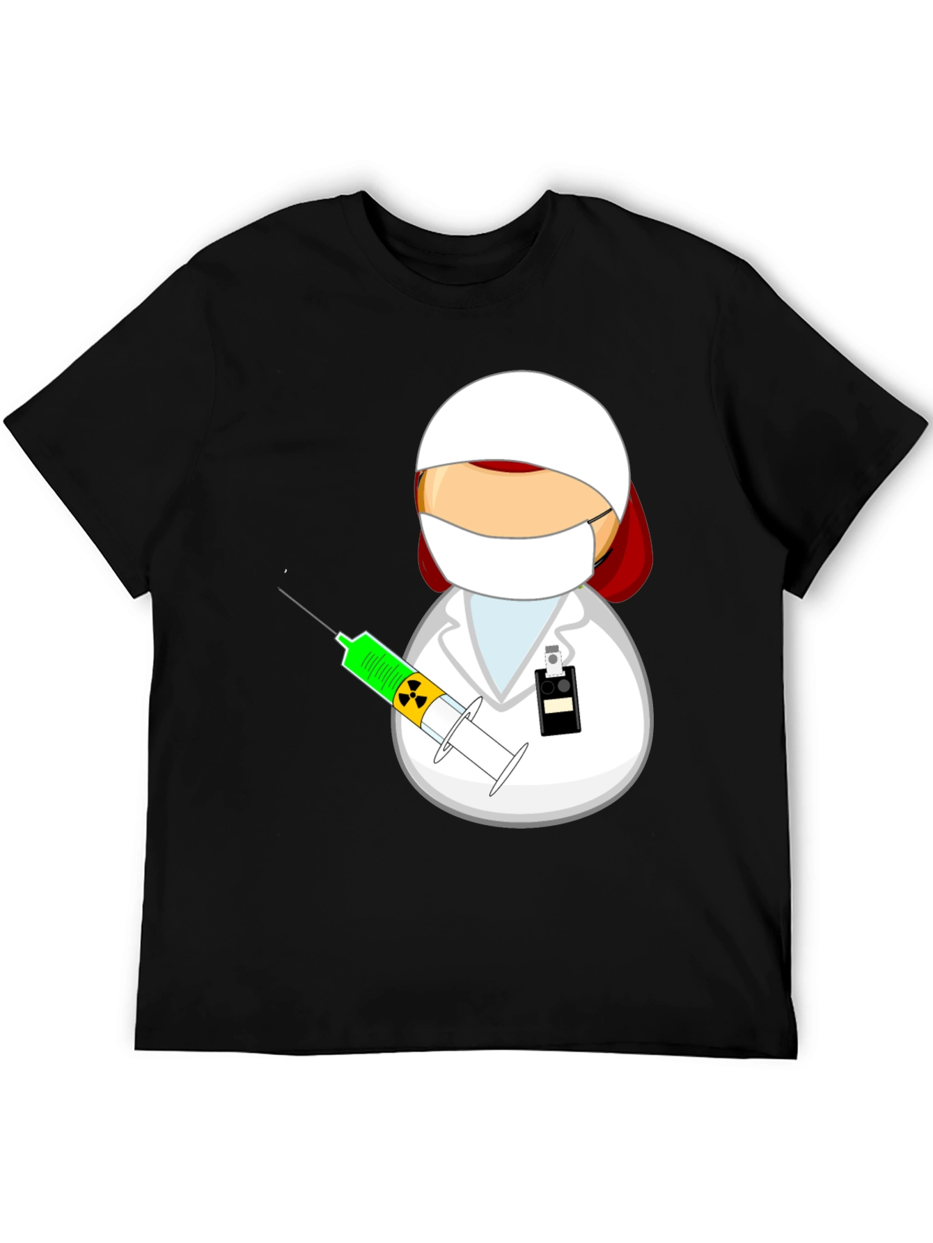 Cartoon Doctor Graphic T-Shirt - Novelty Tee