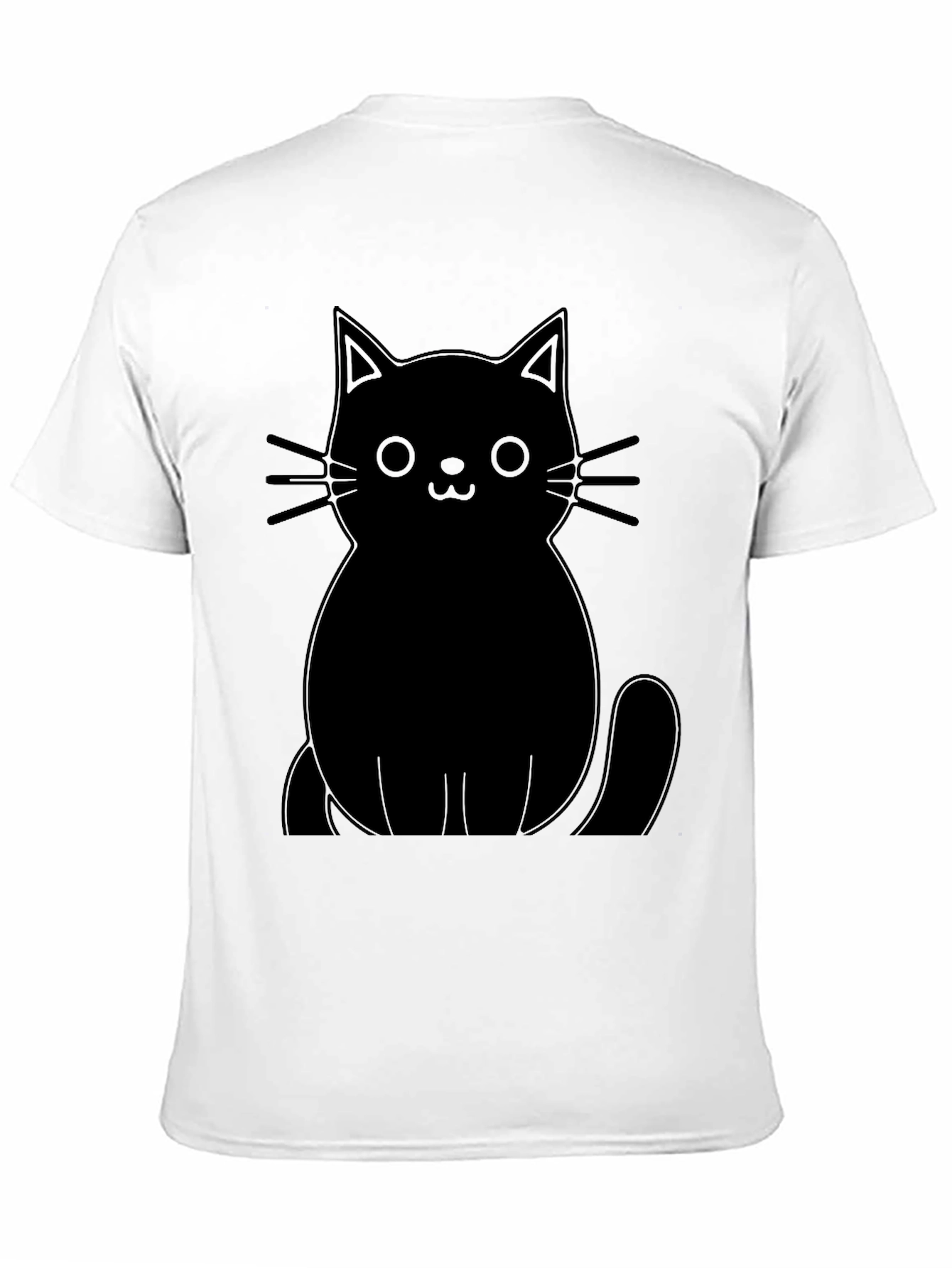 Black Cat Graphic Tee - Unisex Cotton T-Shirt