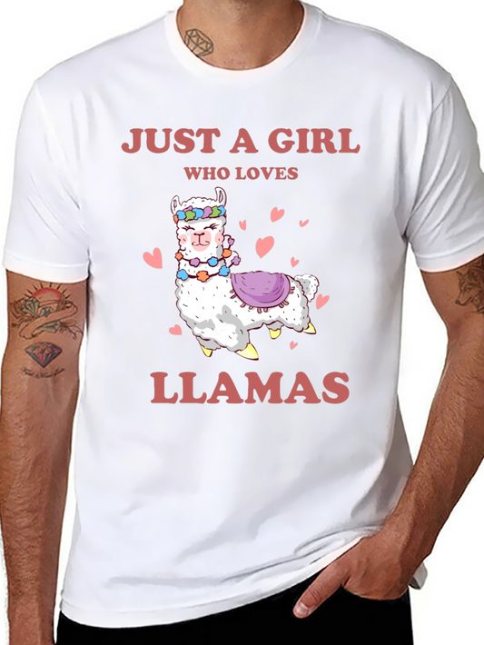 Just A Girl Who Loves Llamas T-Shirt