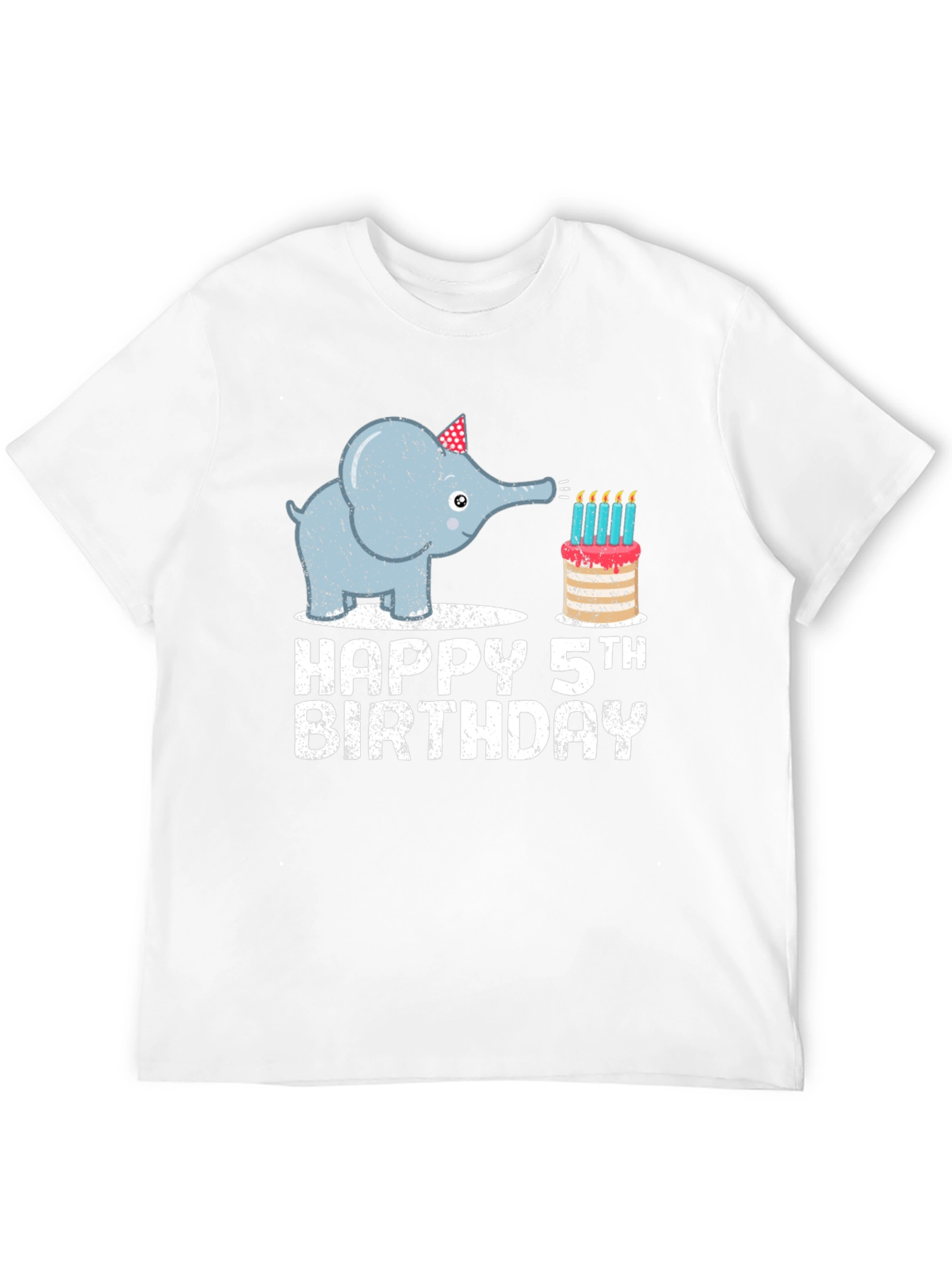 Happy 5th Birthday Elephant T-Shirt