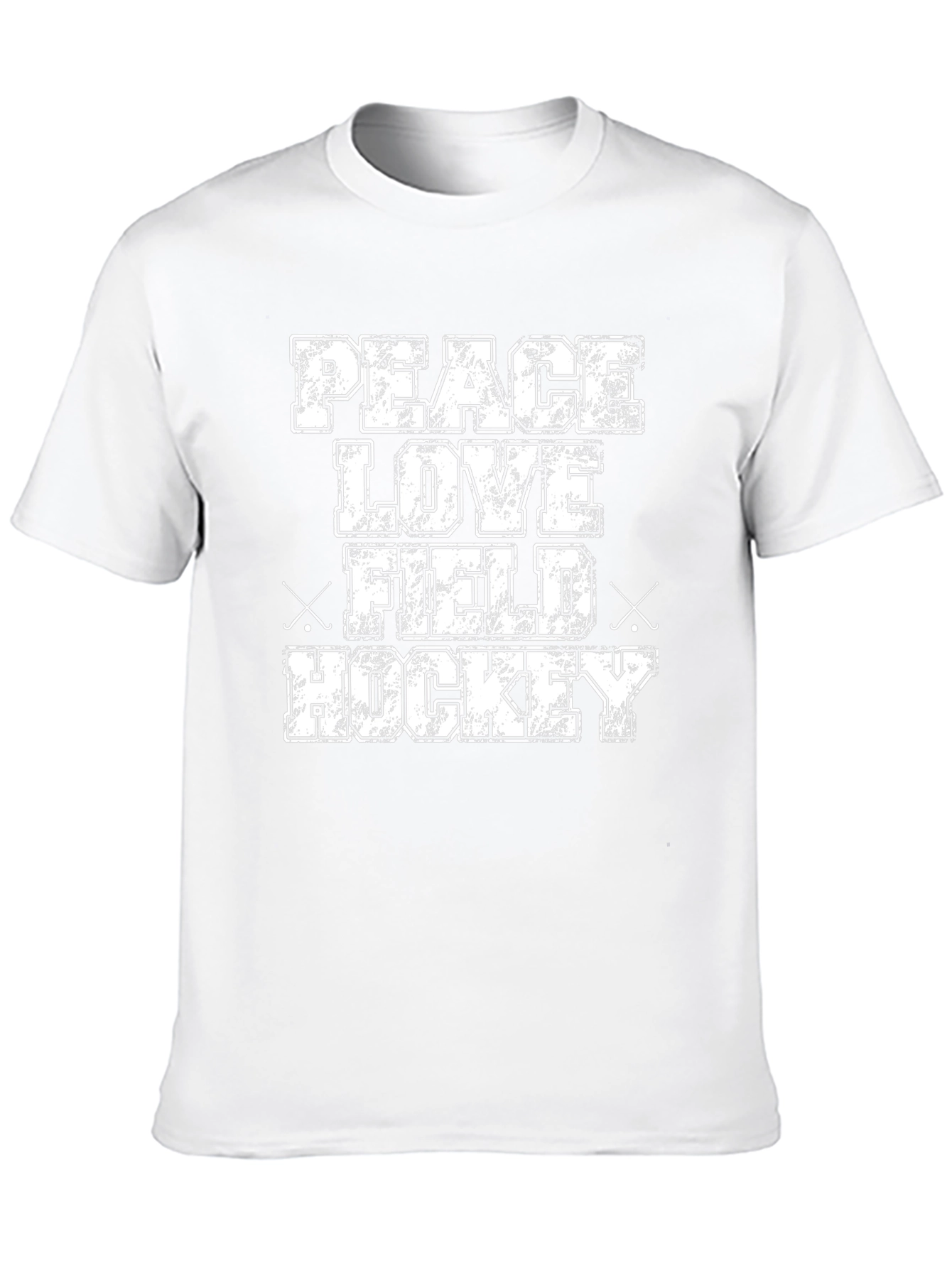 Peace Love Field Hockey Graphic T-Shirt