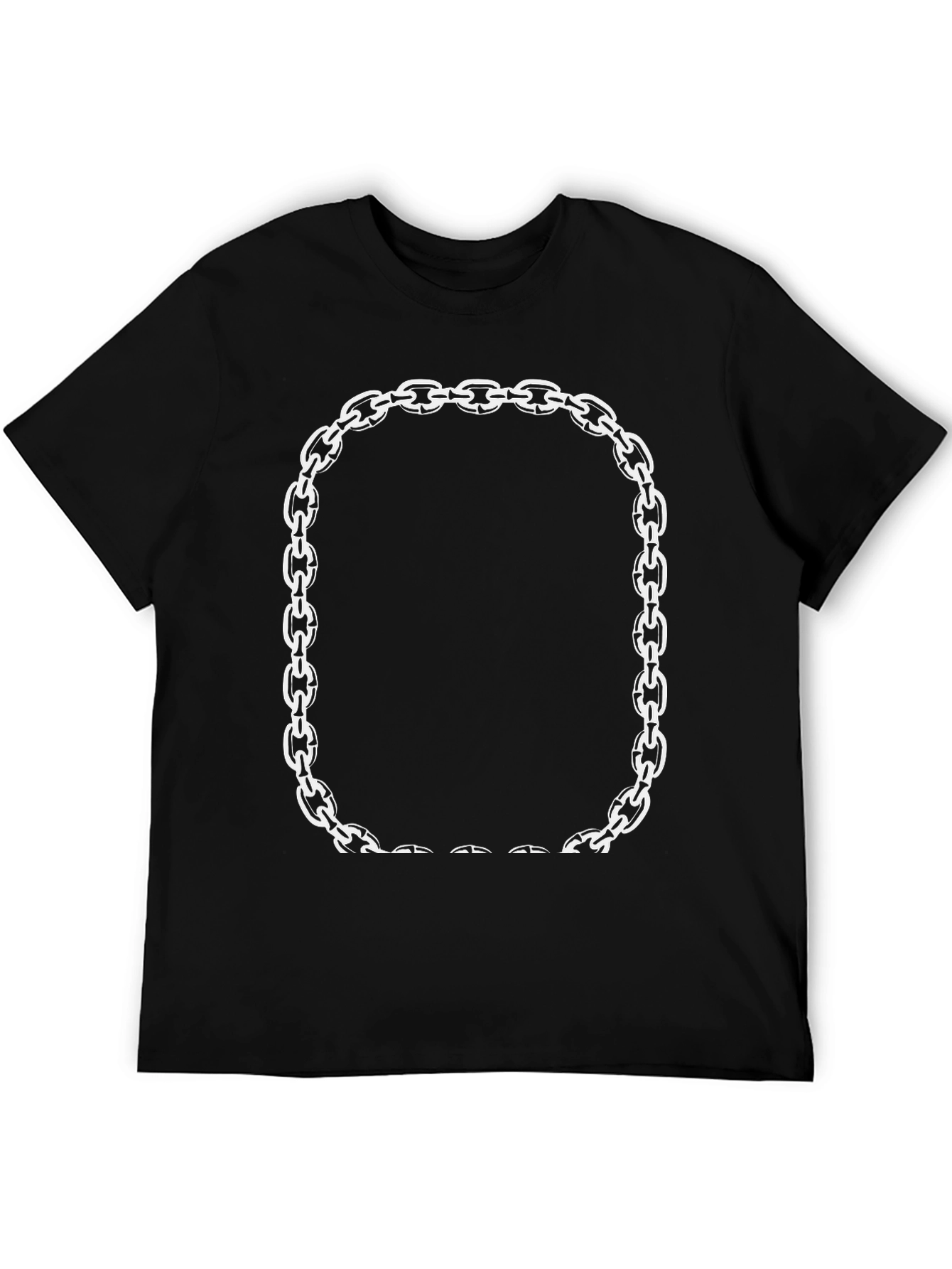 Chain Link Frame Graphic Tee - Modern Casual