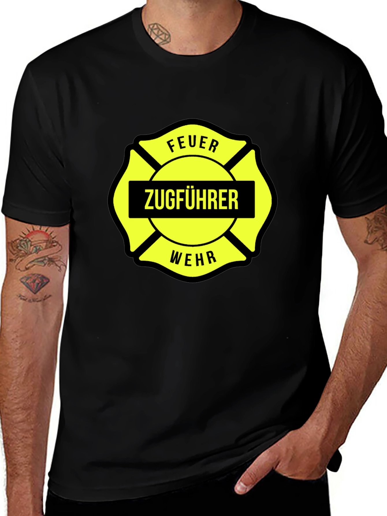 Firefighter Train Conductor T-Shirt