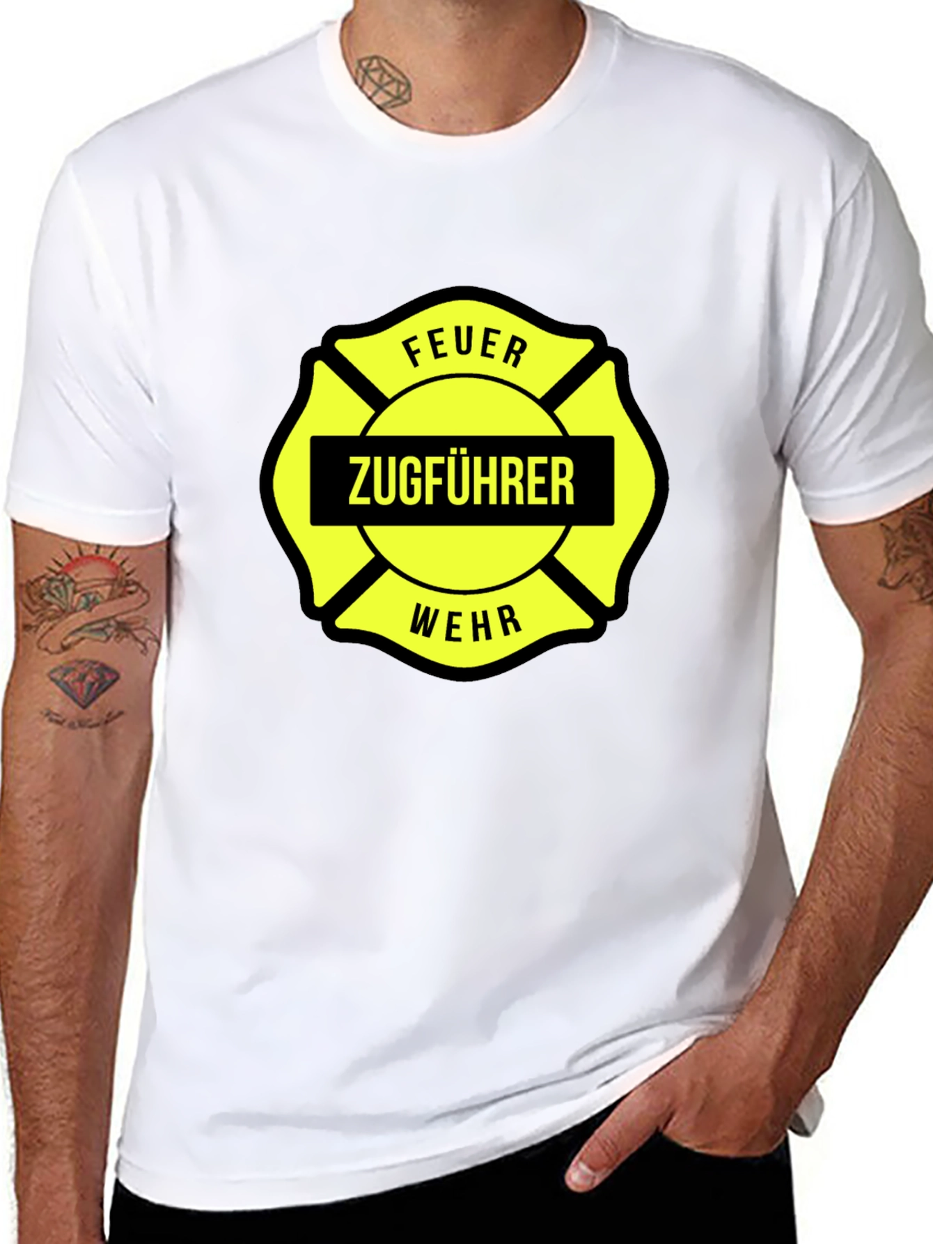 Firefighter Train Conductor T-Shirt
