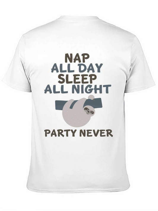Funny Sloth Nap All Day T-Shirt
