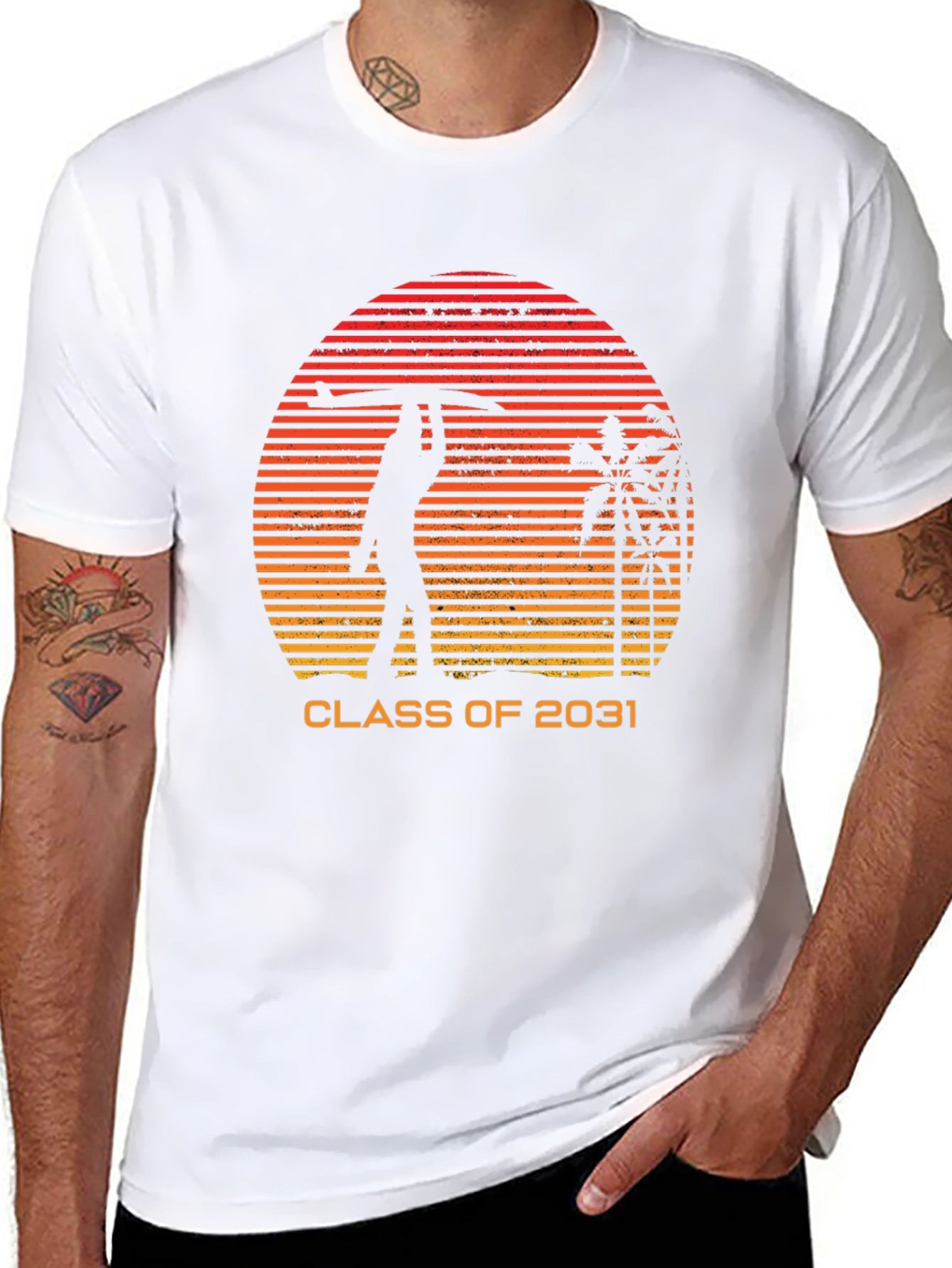 Class of 2031 Retro Surfer T-Shirt
