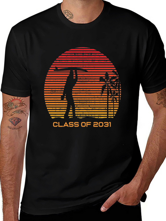 Class of 2031 Retro Surfer T-Shirt